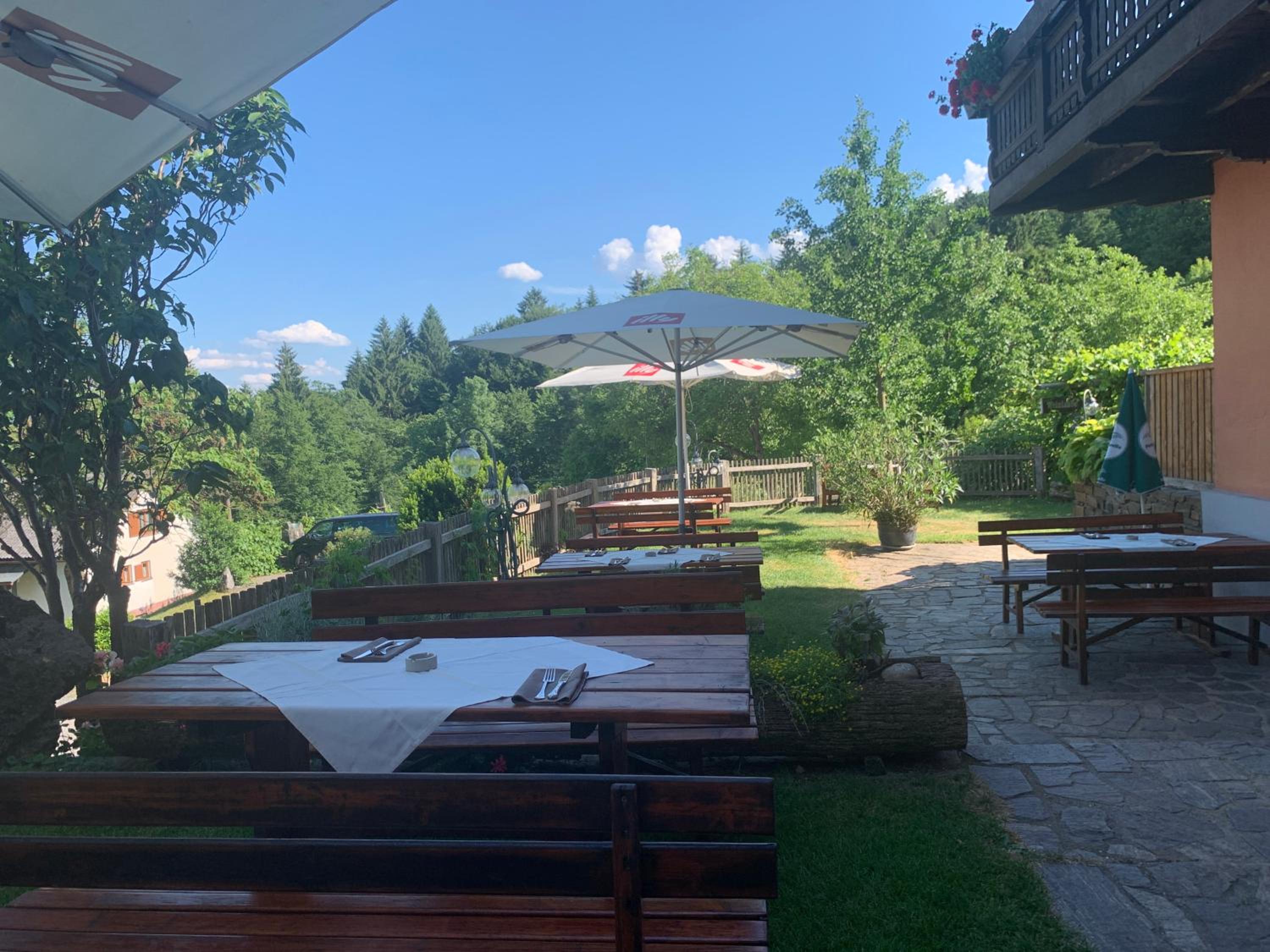 outdoor BBQ area