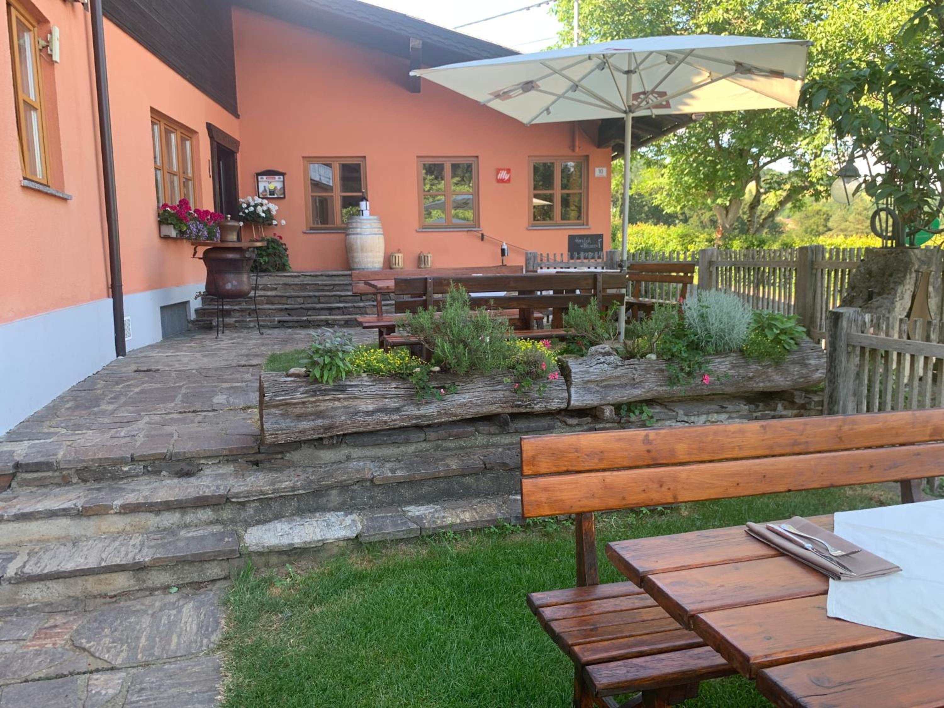 outdoor BBQ area