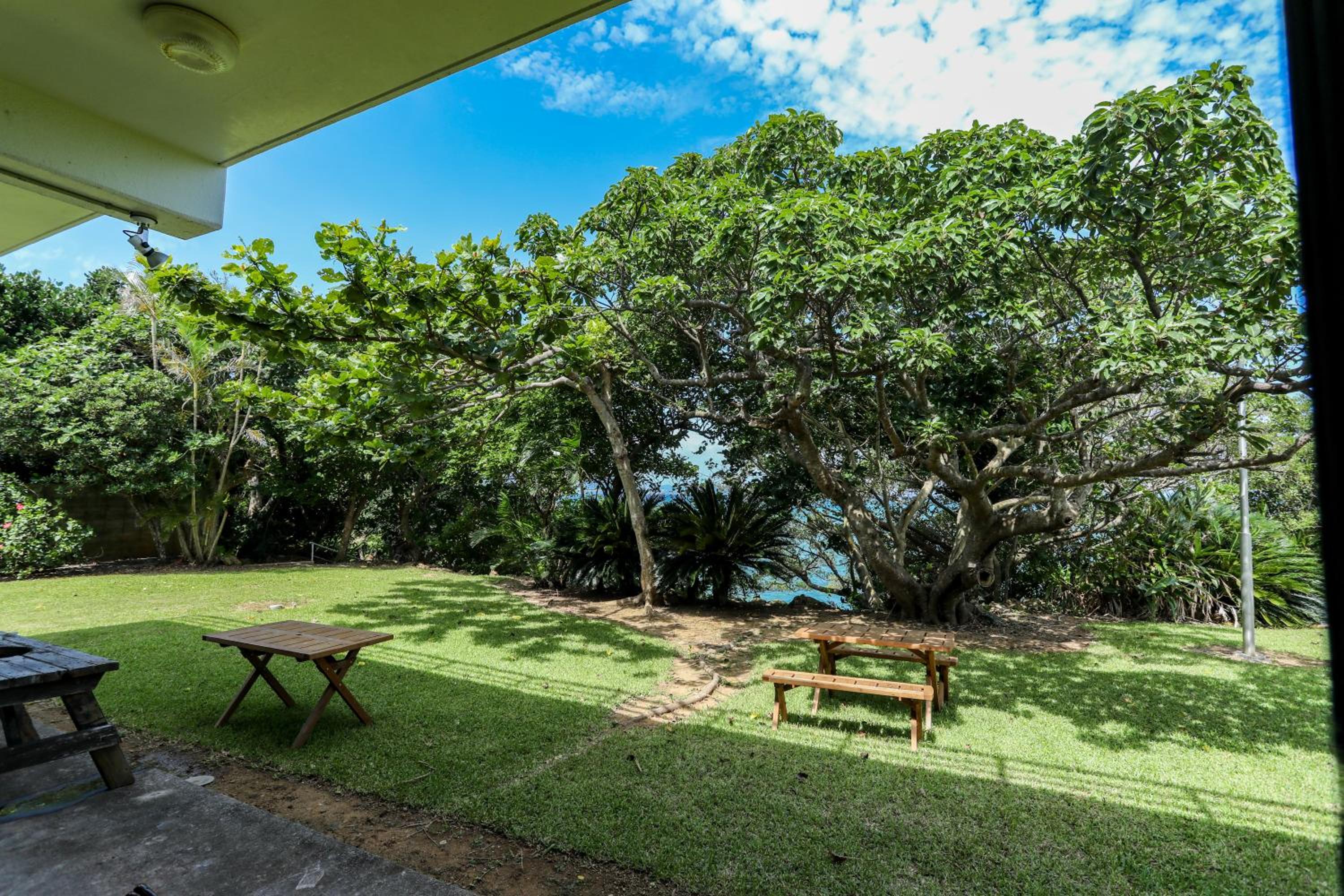 outdoor BBQ area