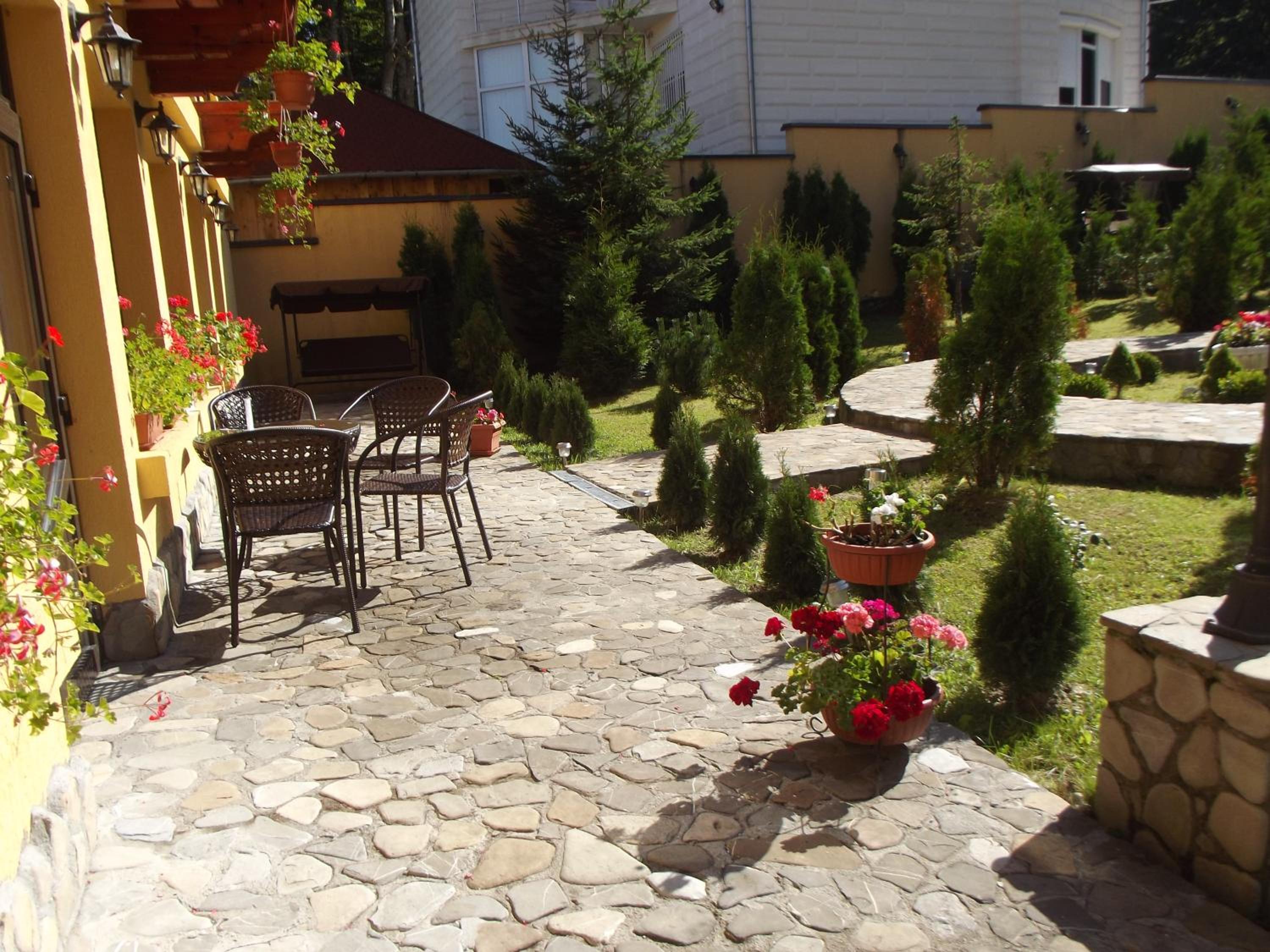 outdoor BBQ area