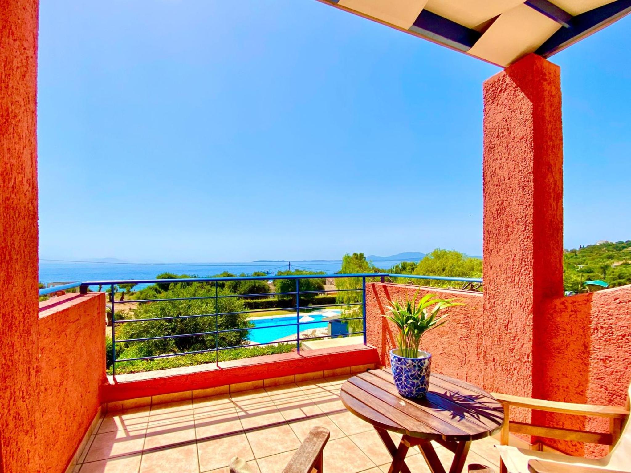 Villa Barbati Thalassaki with private pool by DadoVillas view 2