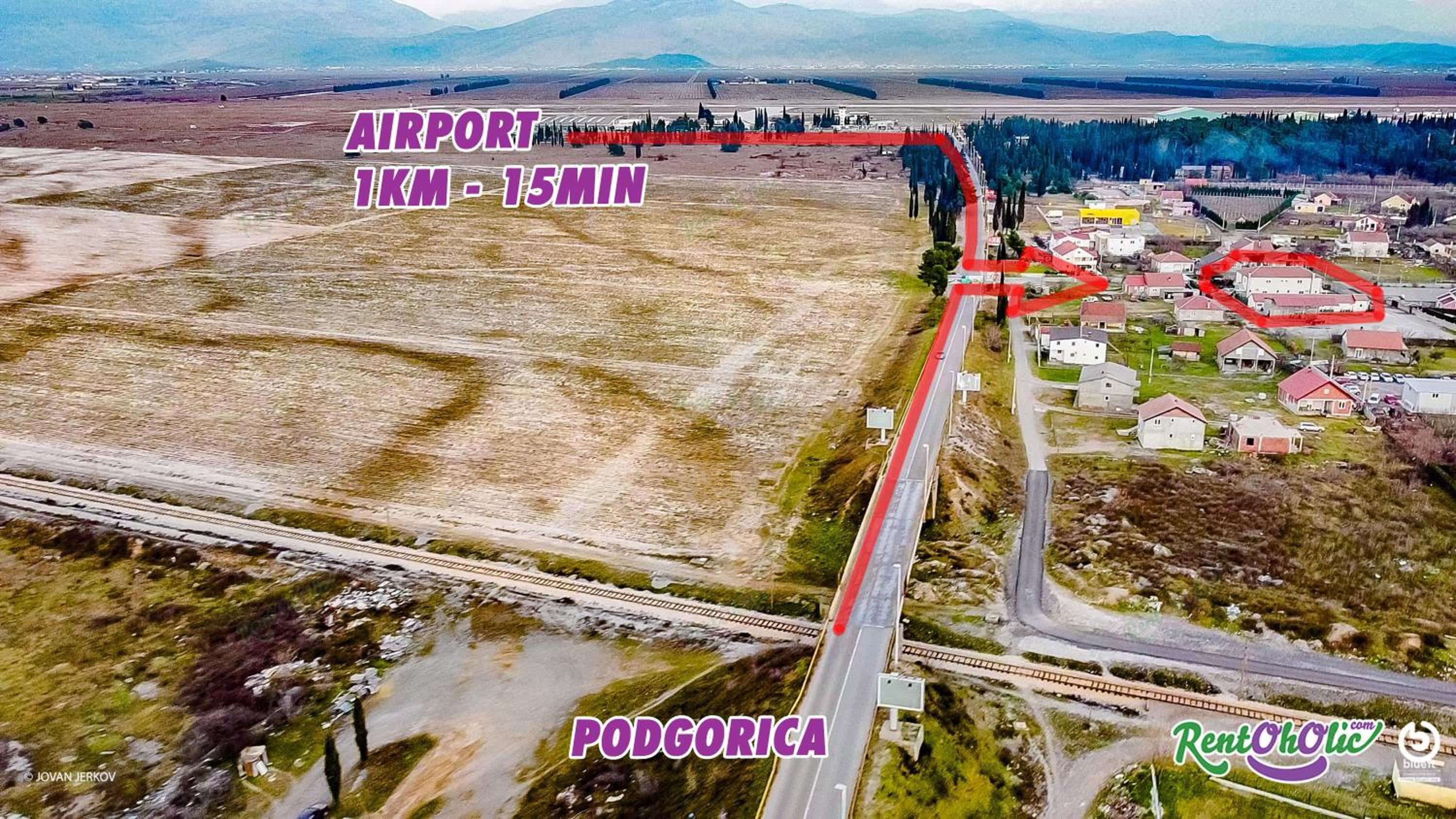 Simo apartments airport Podgorica view 2