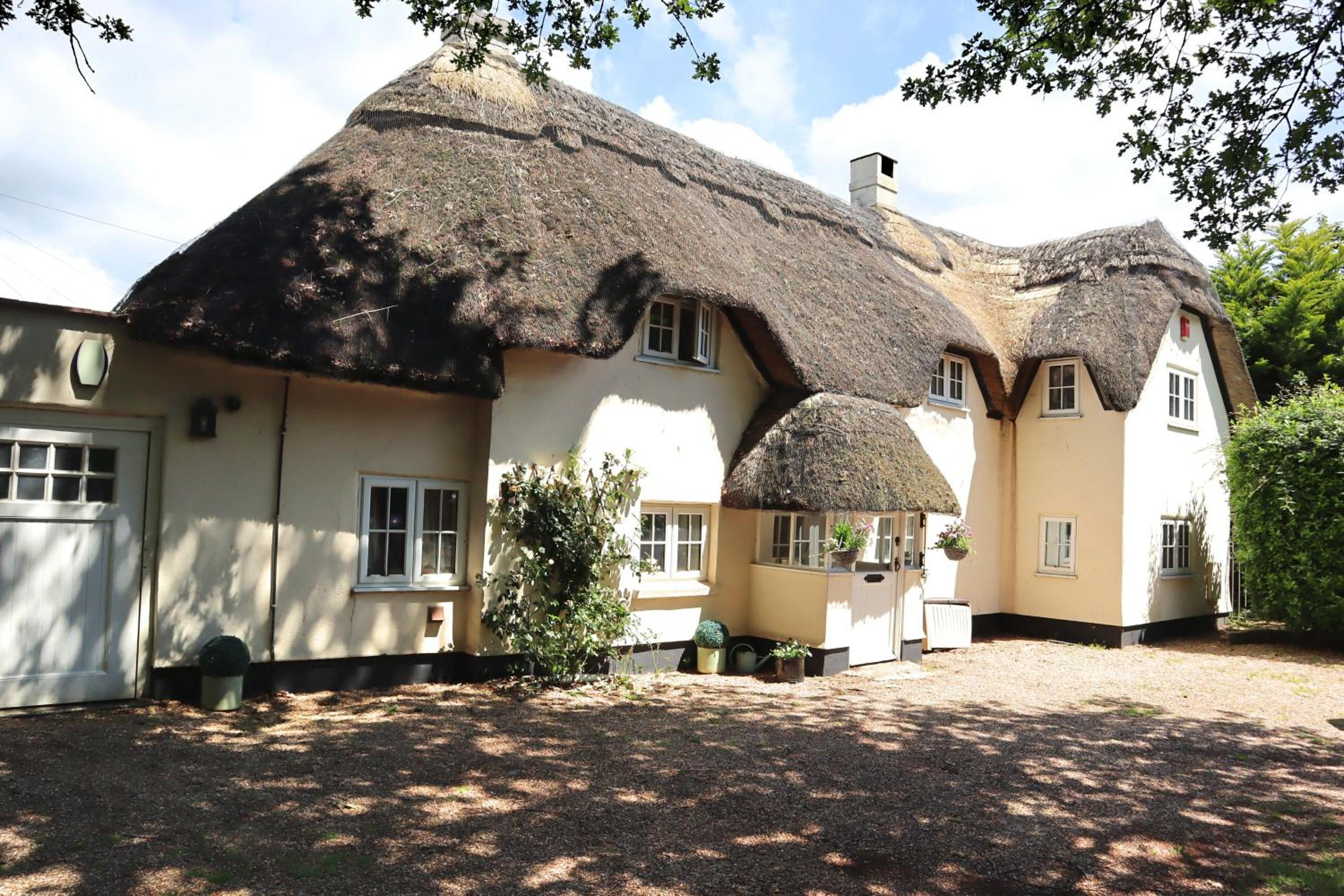 Beautiful Character 5 Bedroom Dorset Thatched Cottage - Great Location - Garden - Parking - Fast WiFi - Smart TV - Newly decorated - sleeps up to 10! Only - main view