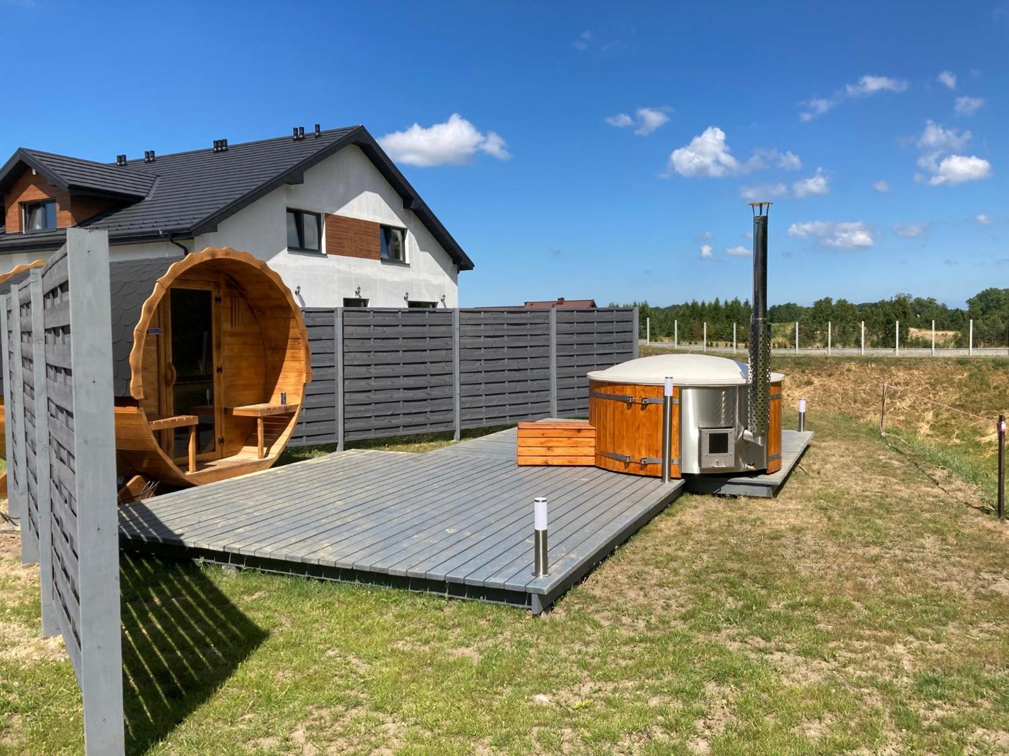 outdoor BBQ area
