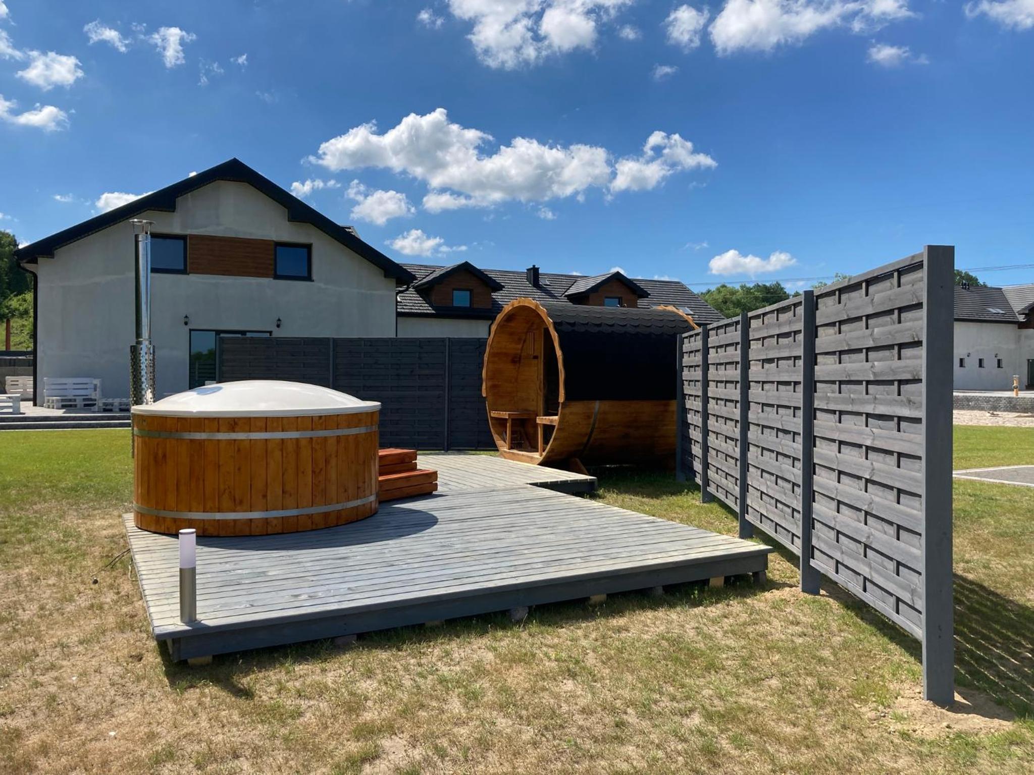 outdoor BBQ area