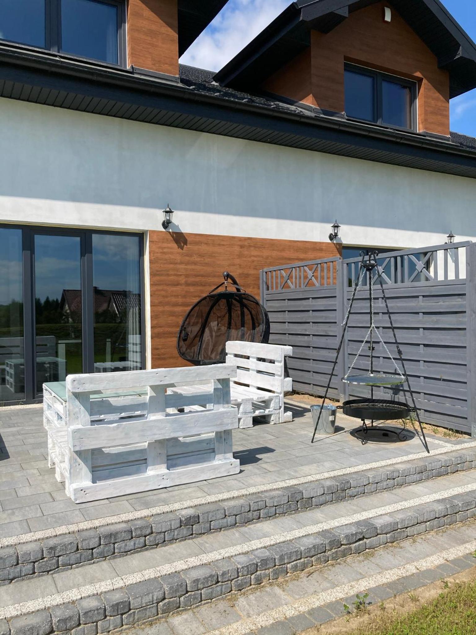 outdoor BBQ area