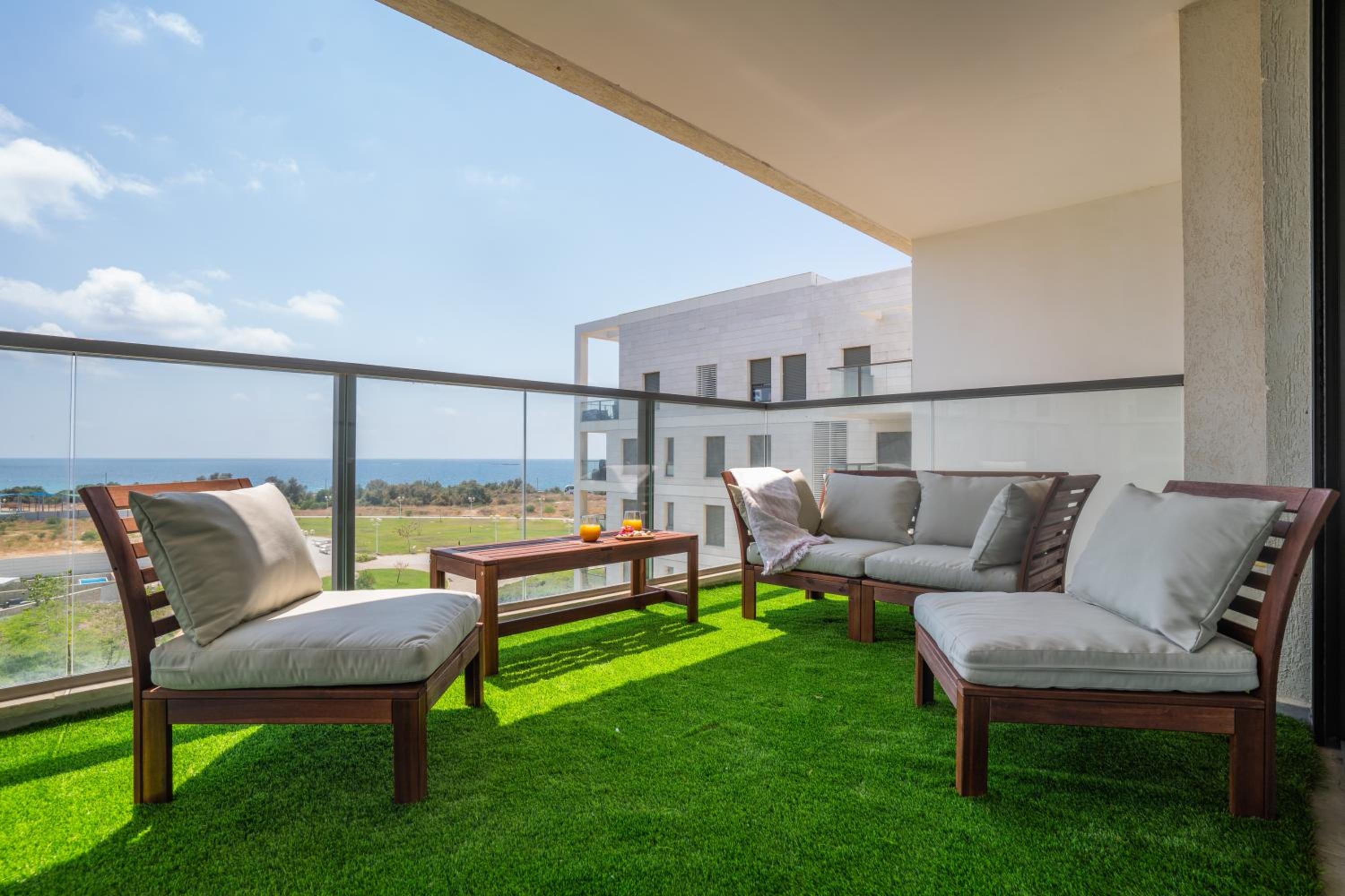 Vibrant Seaside Stay with Balcony
