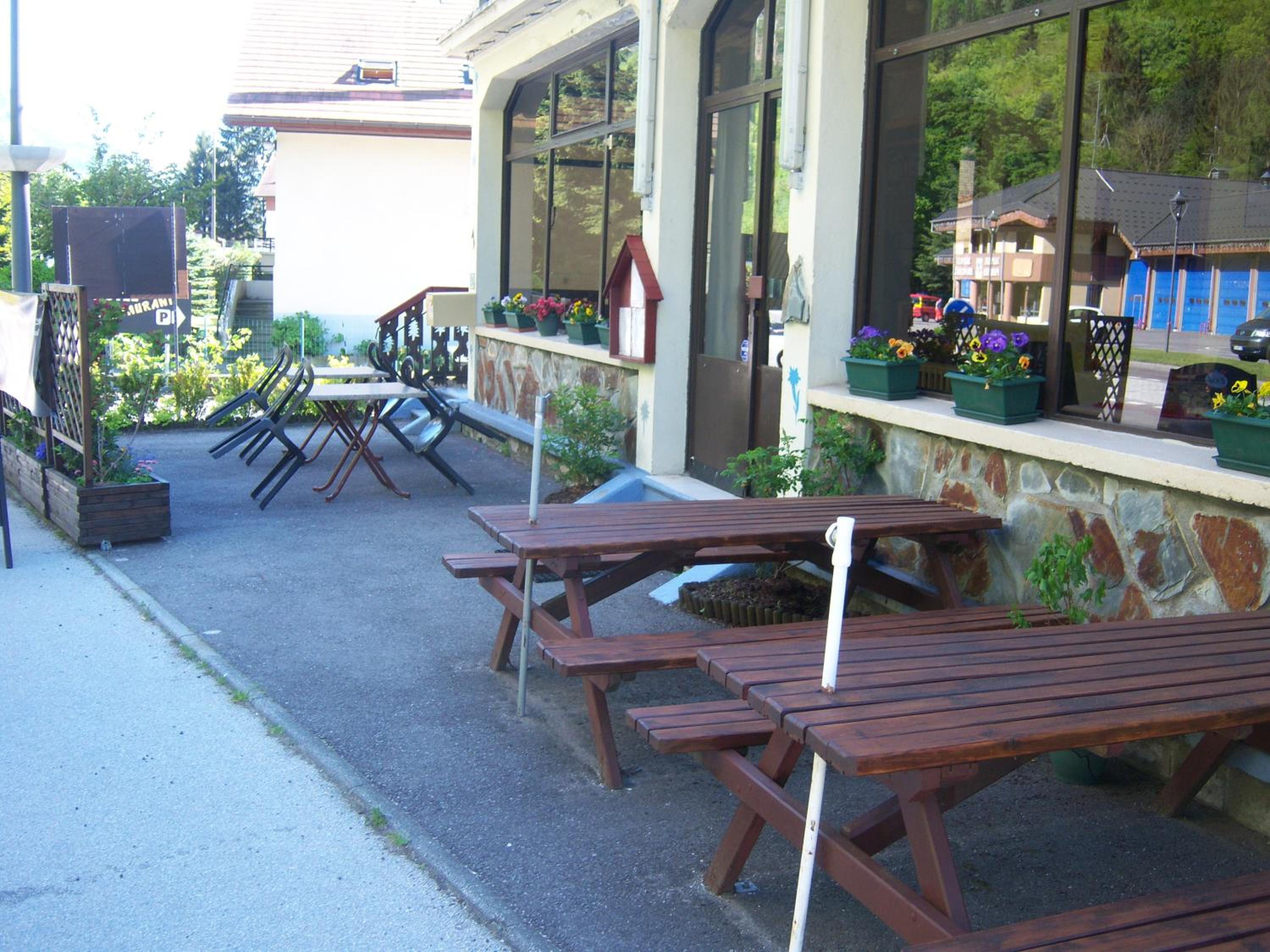 outdoor BBQ area