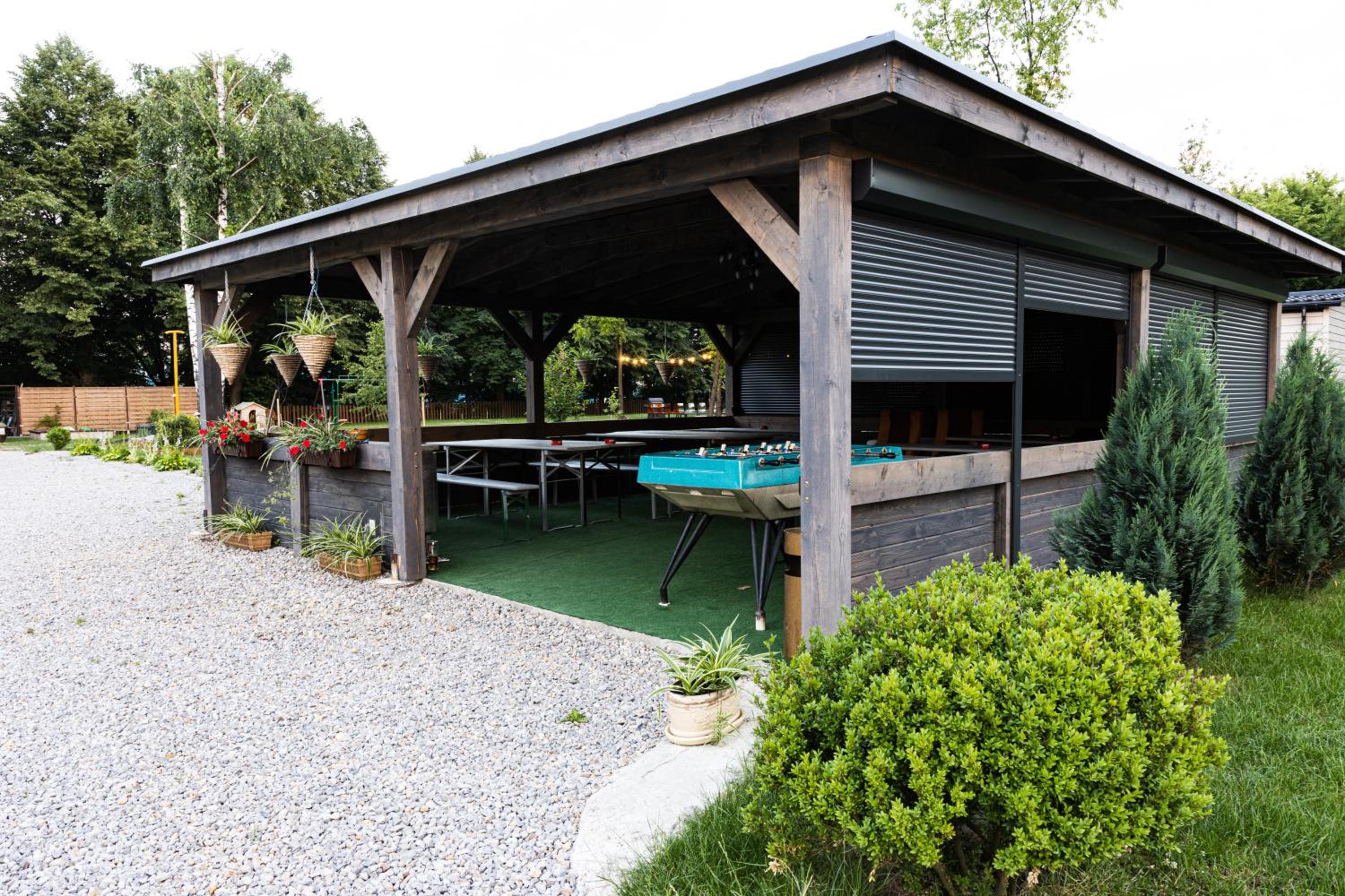 outdoor BBQ area