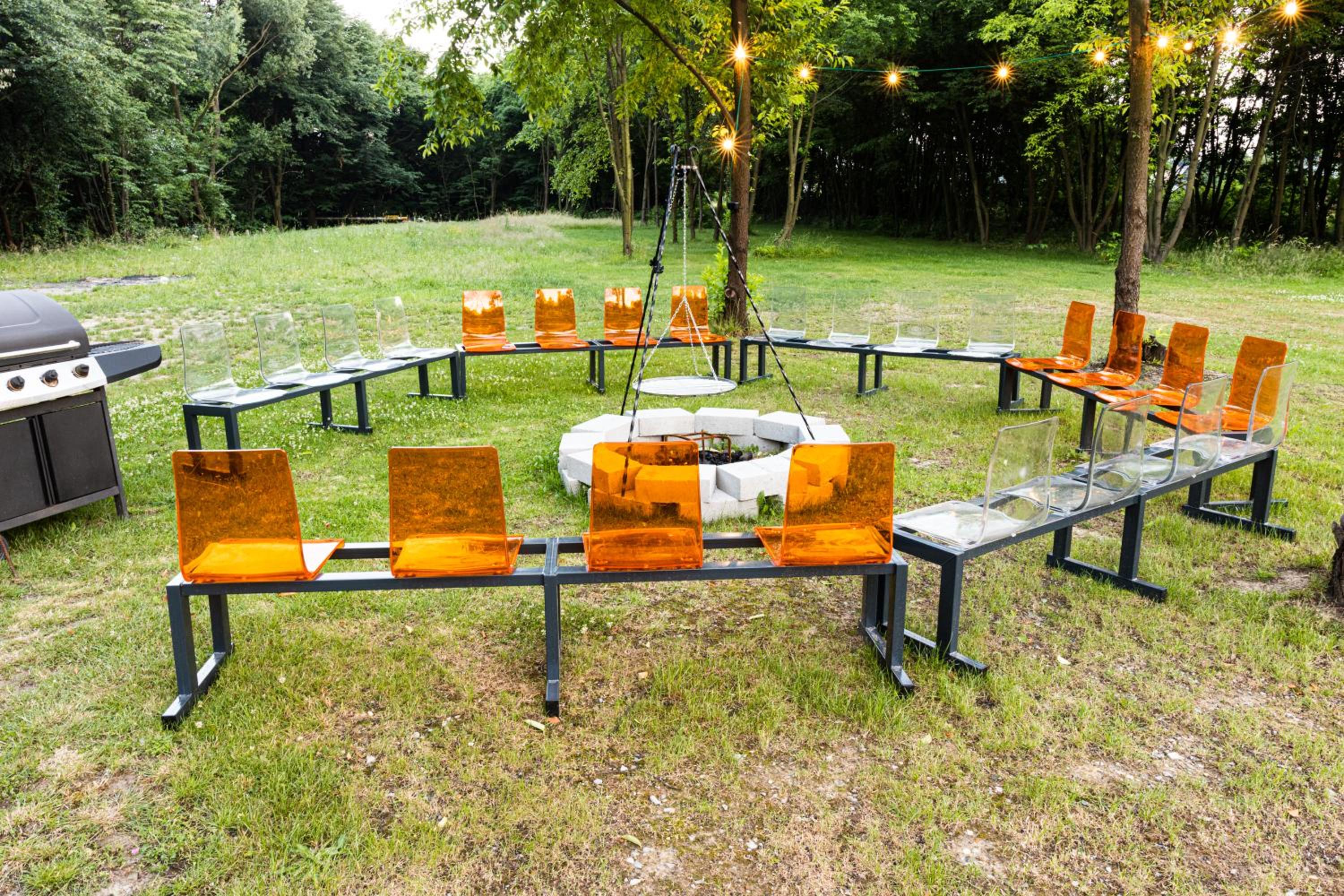 outdoor BBQ area