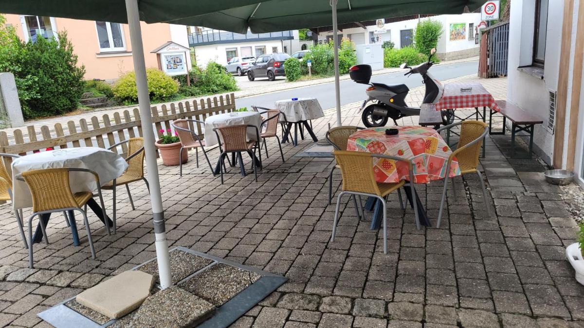 outdoor BBQ area