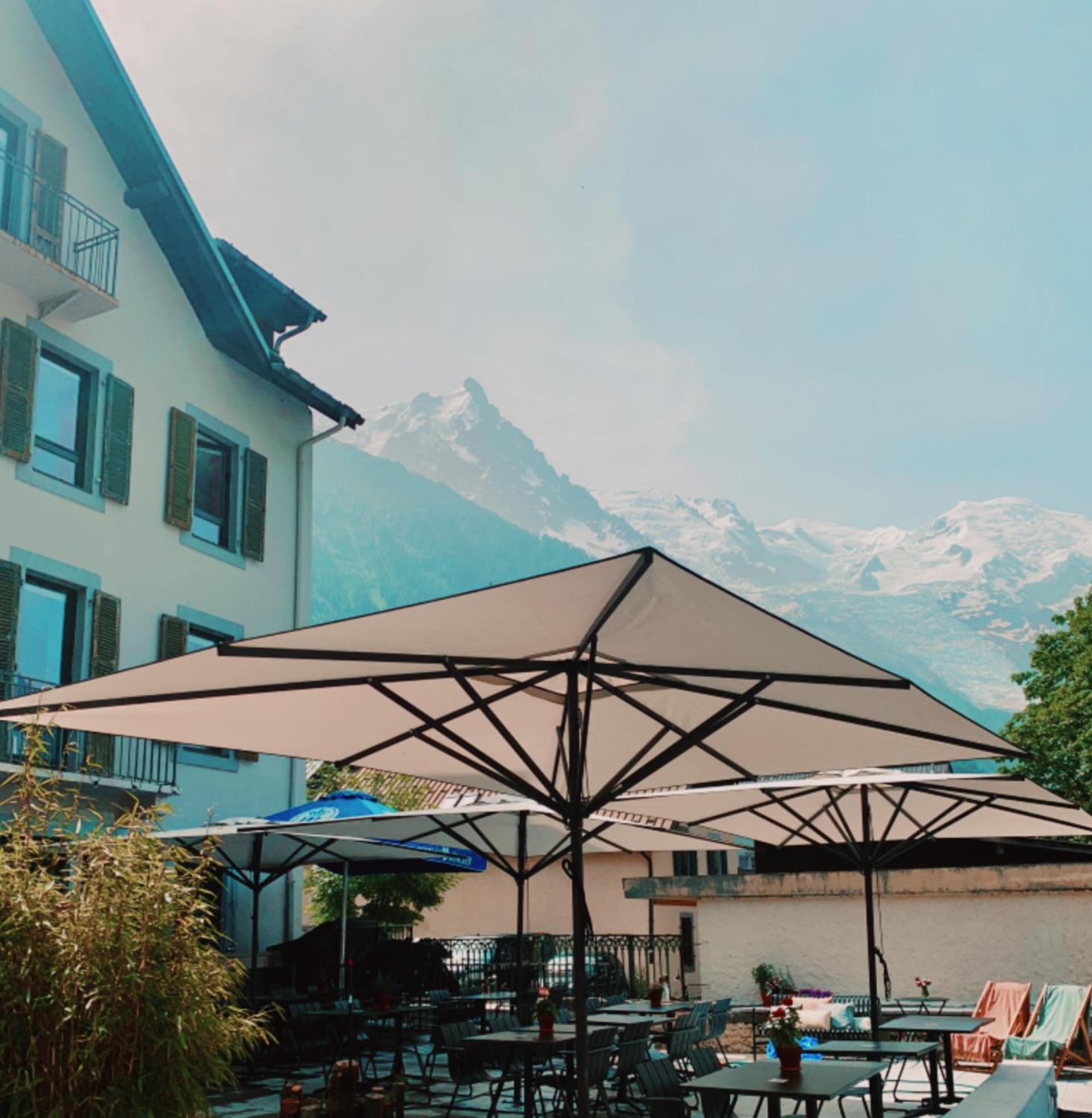 outdoor BBQ area