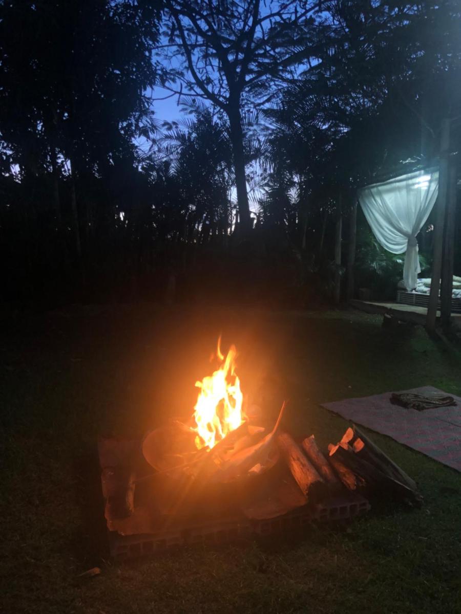 outdoor BBQ area
