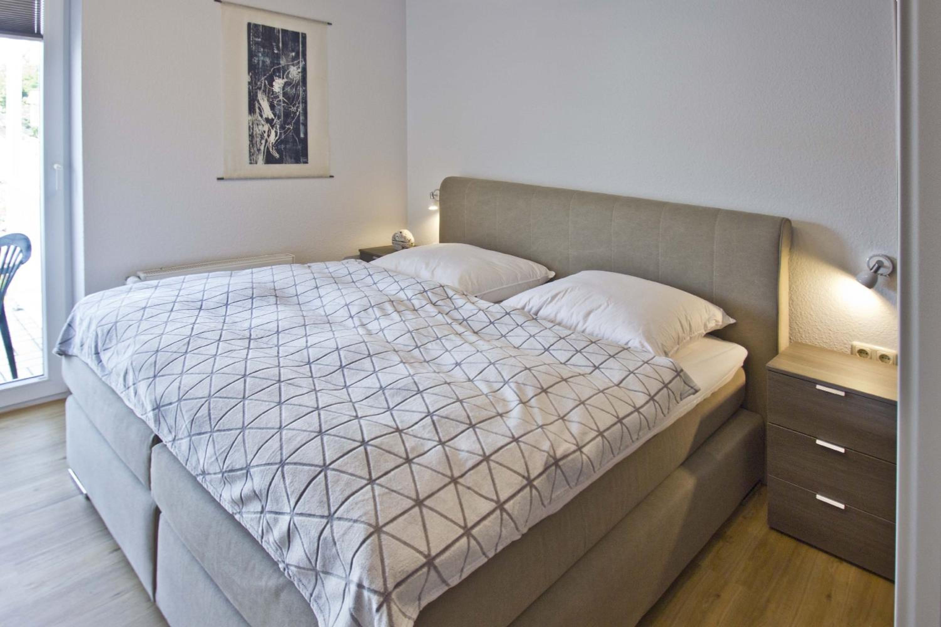 Balkon, gratis Nutzung vom AHOI Erlebnisbad und Sauna in Sellin - Villa Karola FeWo 19