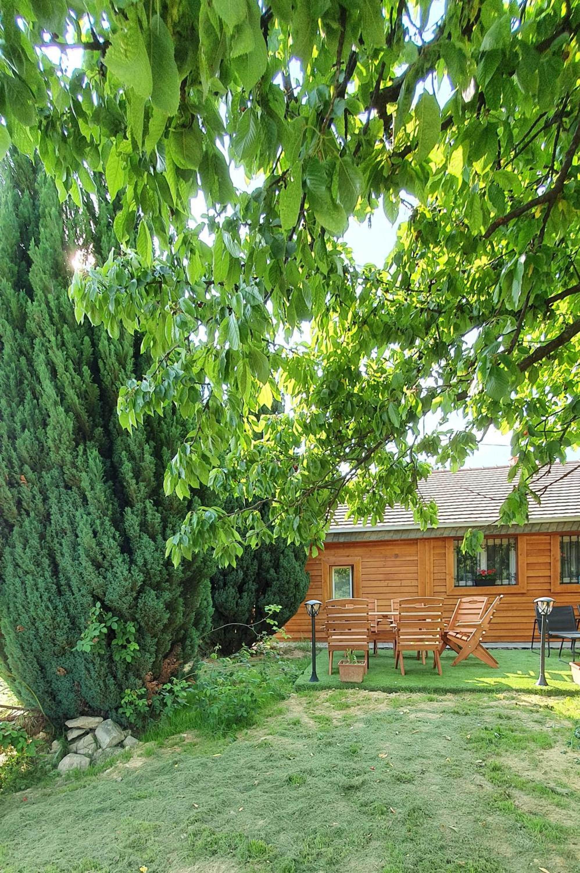 Family Wellness Jacuzzi Sauna Wood Fired Hot Tub 8 Min from Heviz view 2