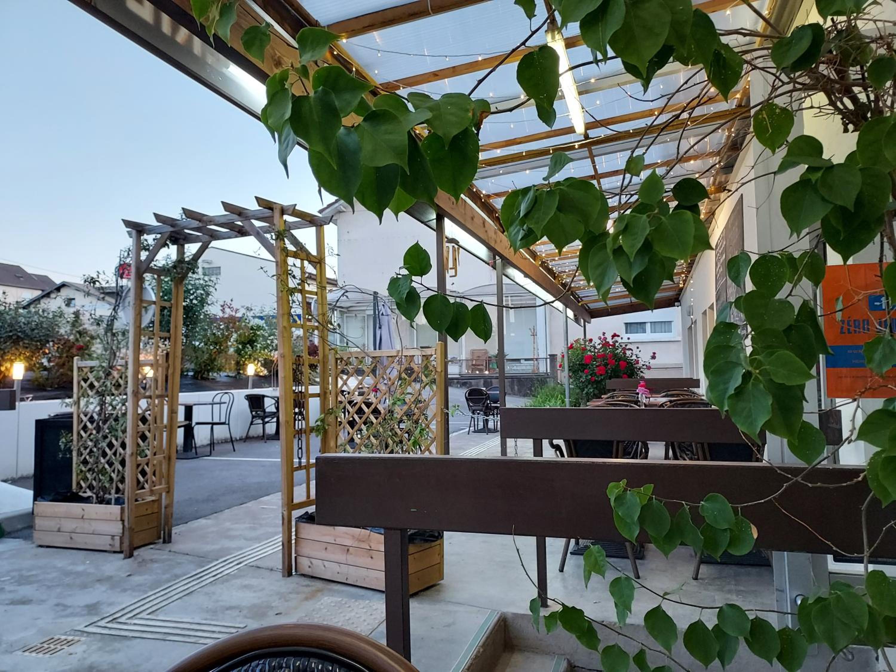 outdoor BBQ area