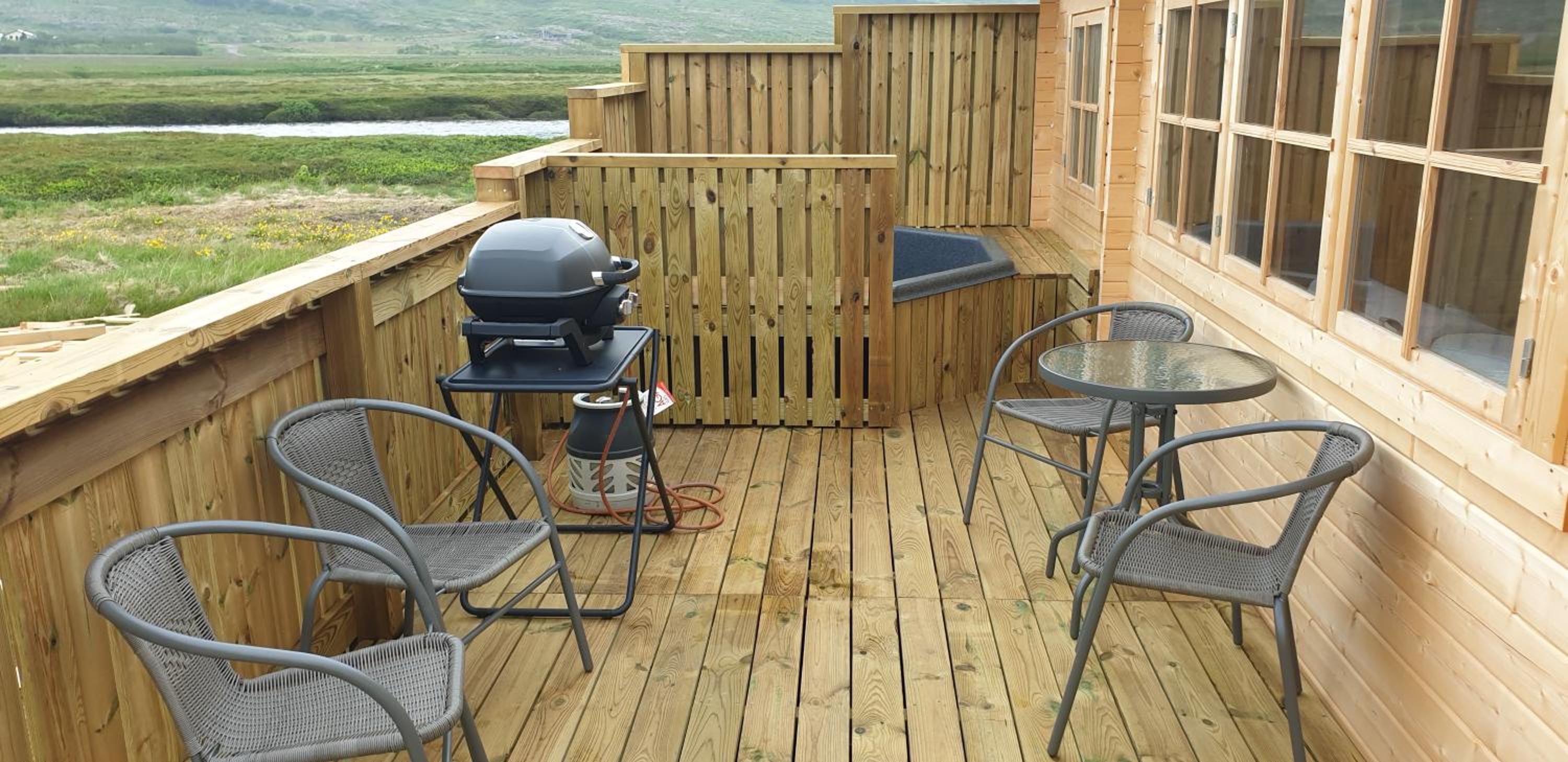 Hvammur 5 with private hot tub view 4