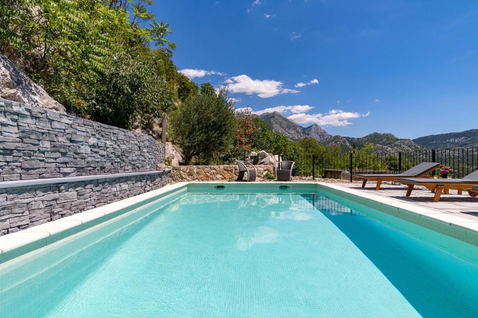Stone villa JUDITA with heated pool and hydro-massage view 5