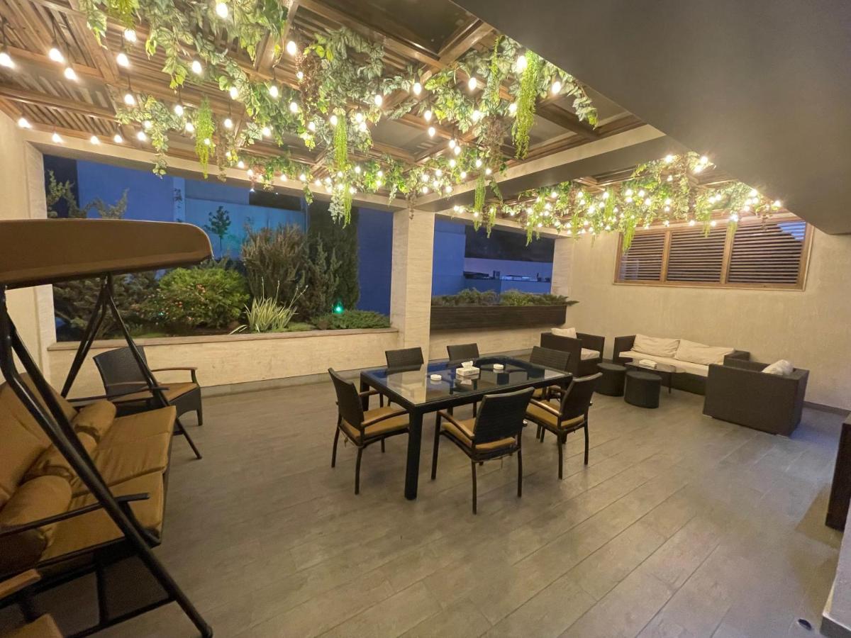 outdoor BBQ area