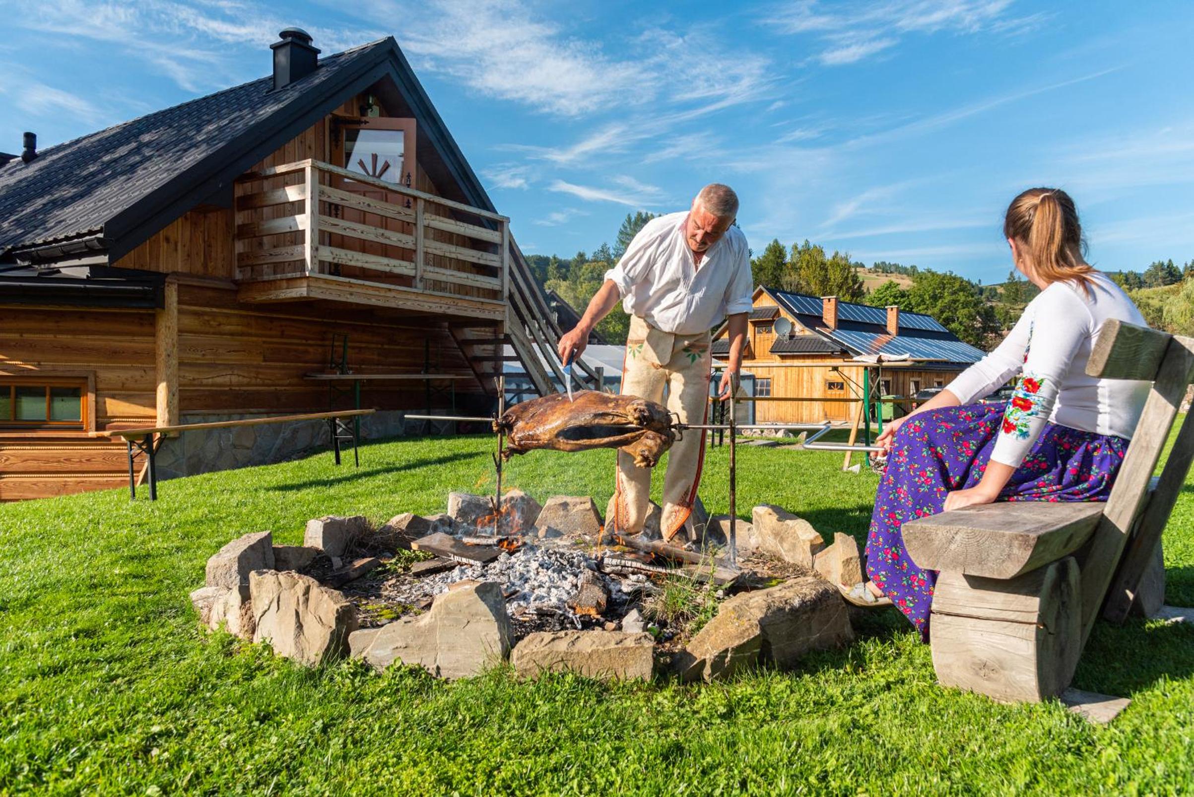 outdoor BBQ area