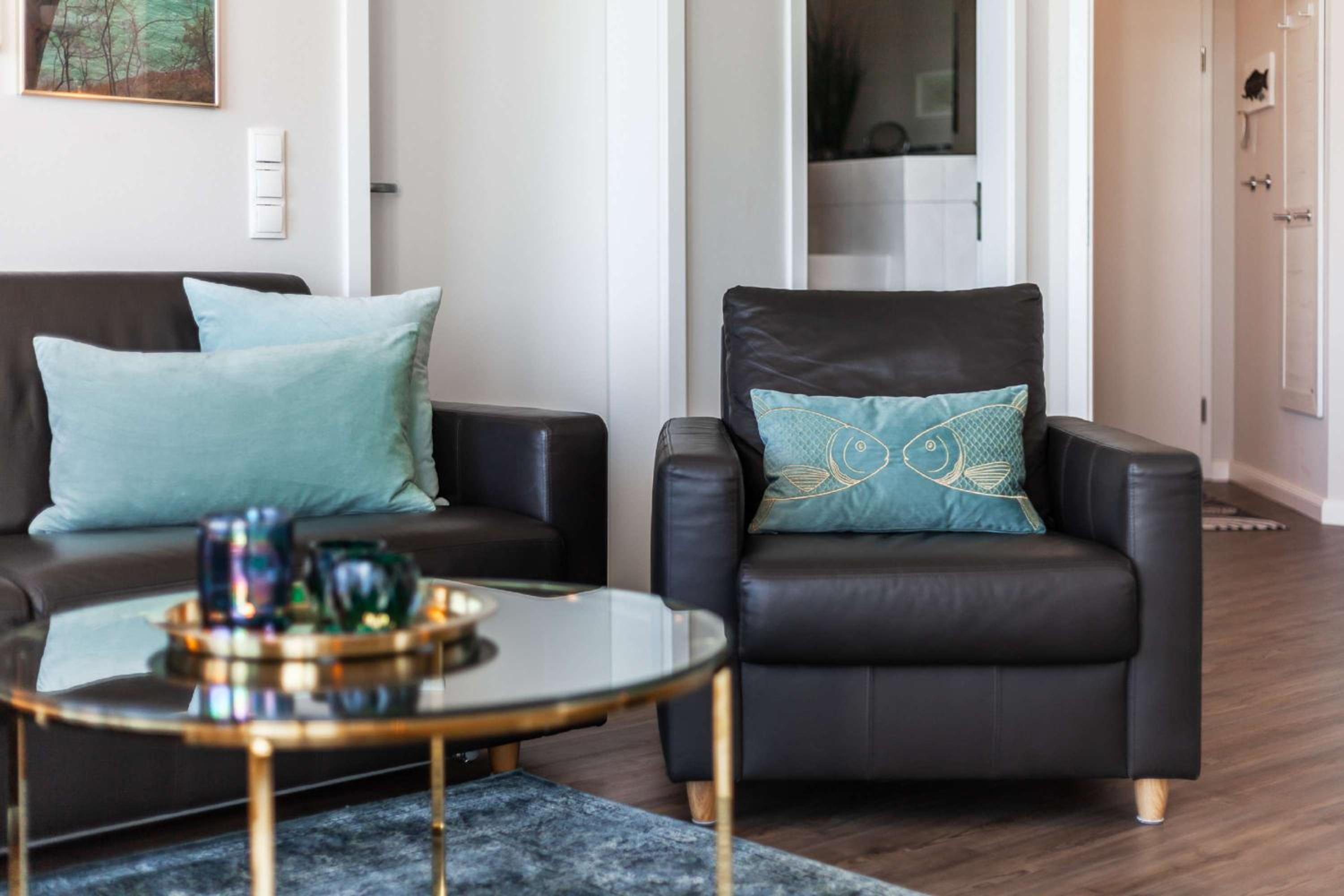 traumhafter Meerblick vom Balkon, gratis Nutzung vom AHOI Erlebnisbad und Sauna in Sellin - Villa Bergfrieden