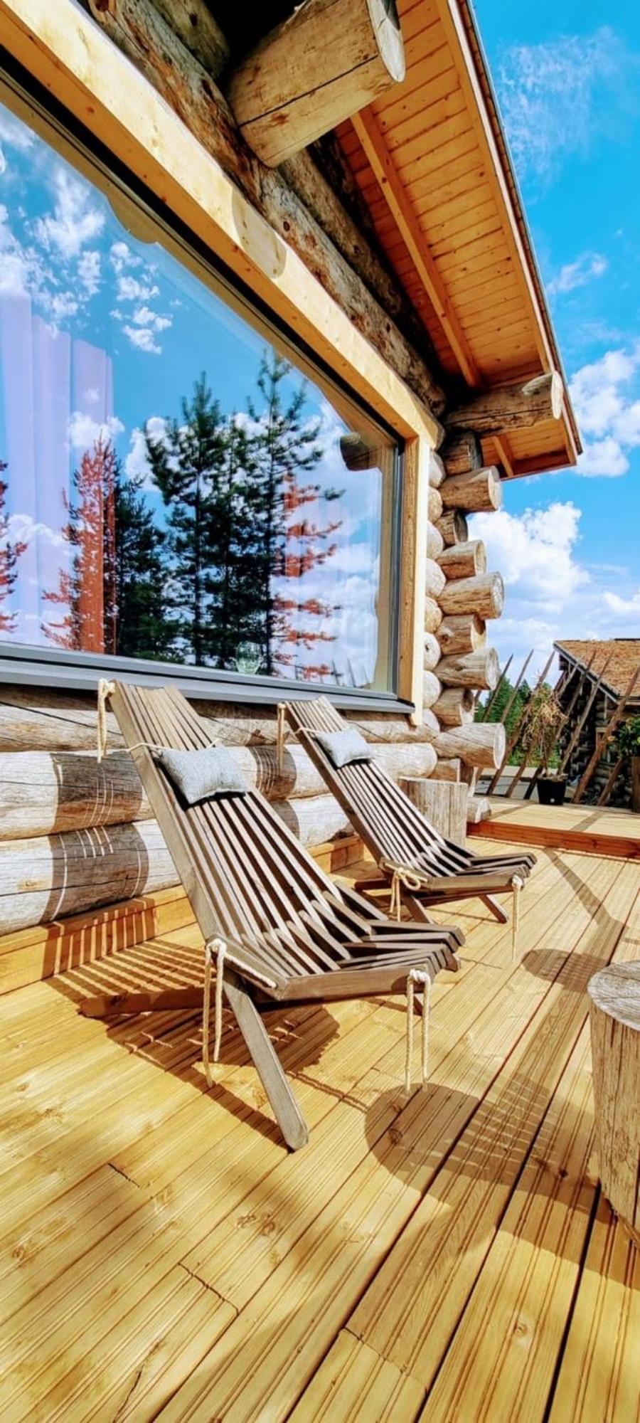 Log Cabin with Private Sauna & Hot Tub by Invisible Forest Lodge - Adults Only view 3