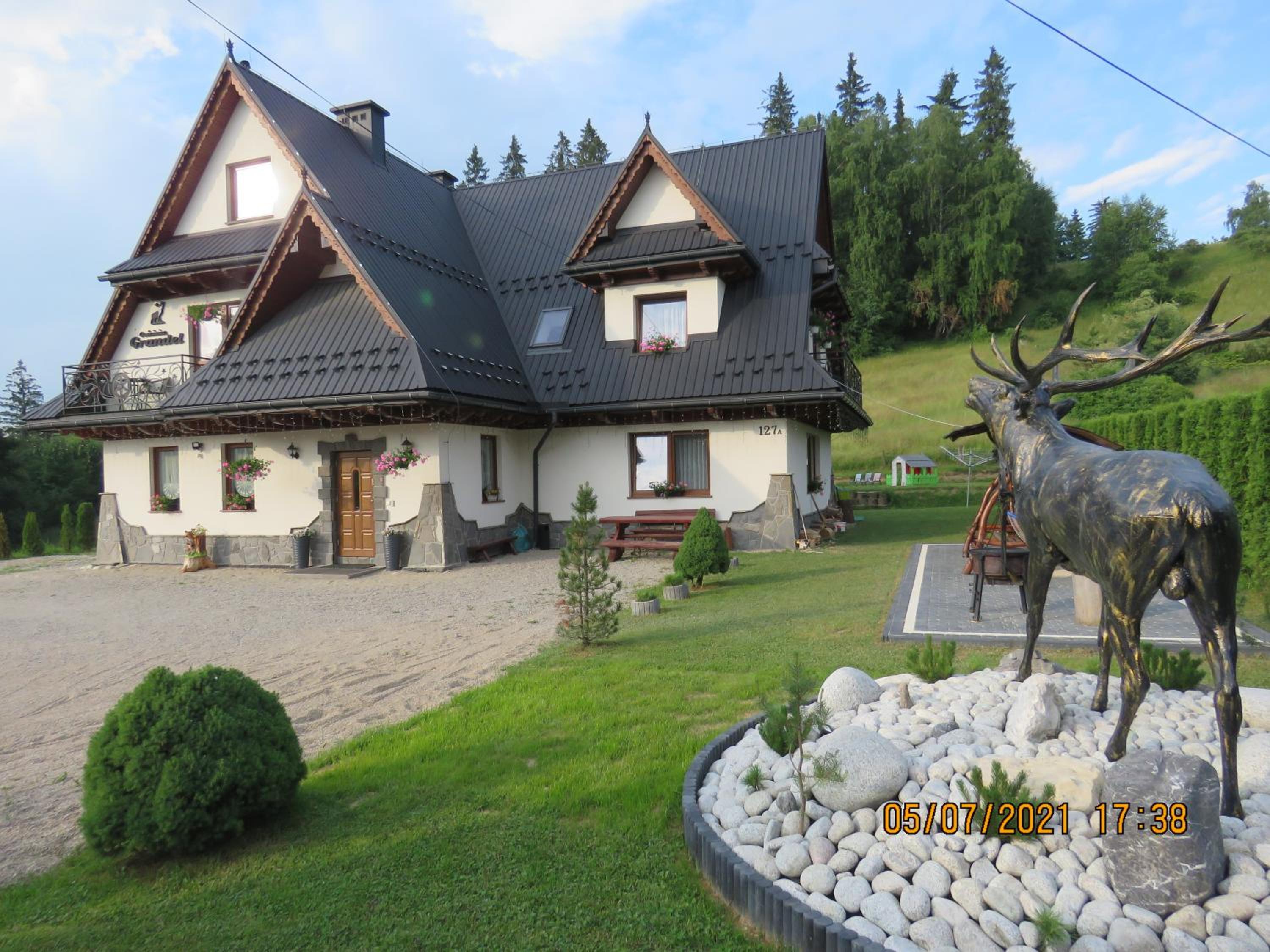 Gościniec Grandel domek z balią z jacuzzi i sauną