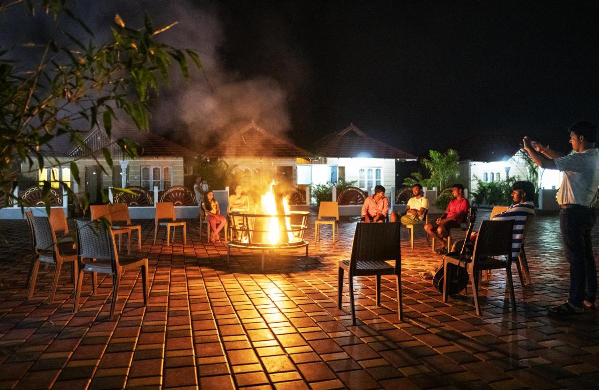 outdoor BBQ area