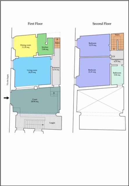 Torre dei Sapiti Apartment with private courtyard