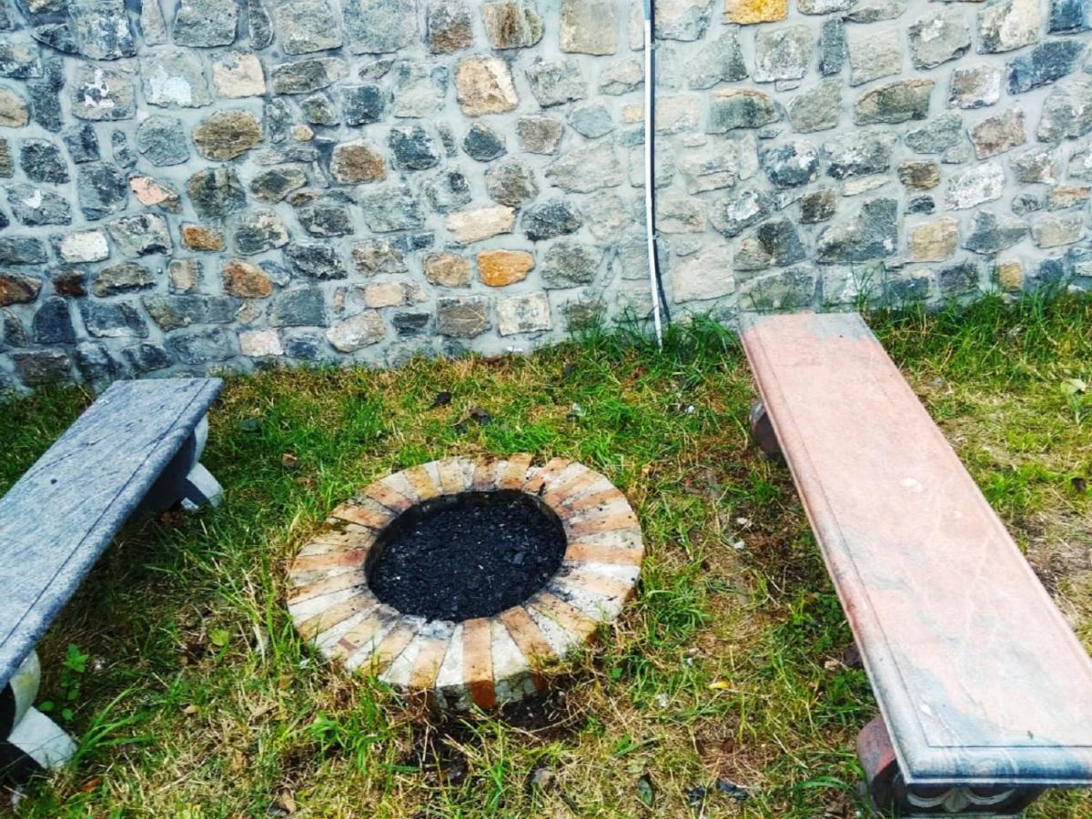 outdoor BBQ area