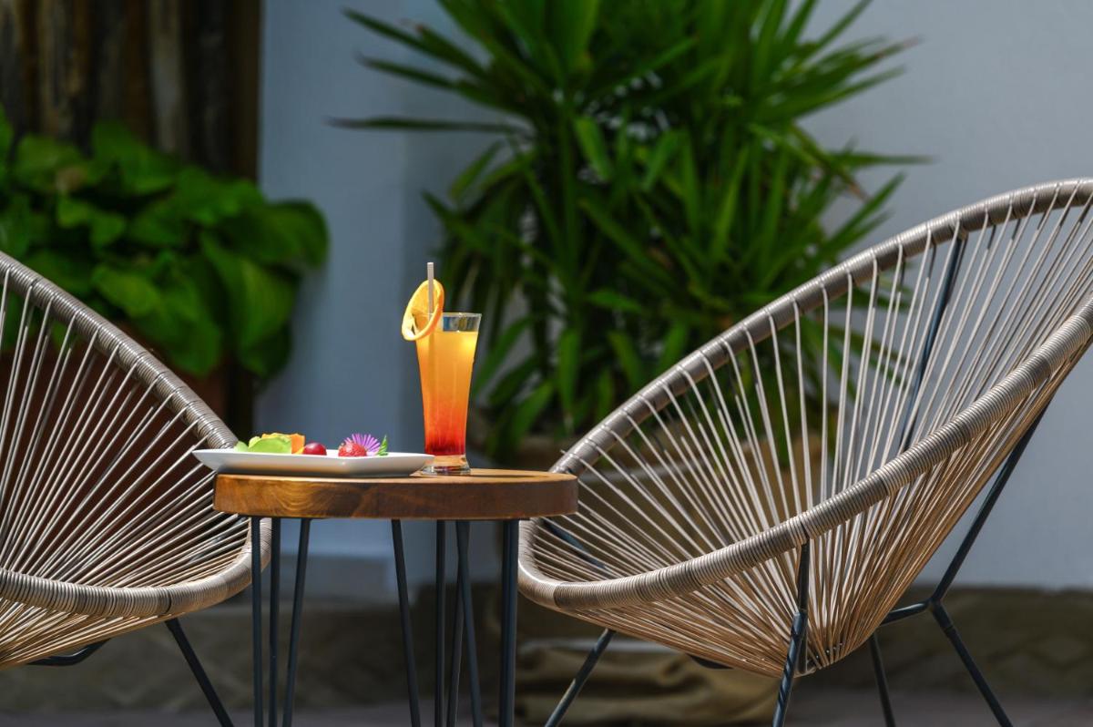 outdoor BBQ area