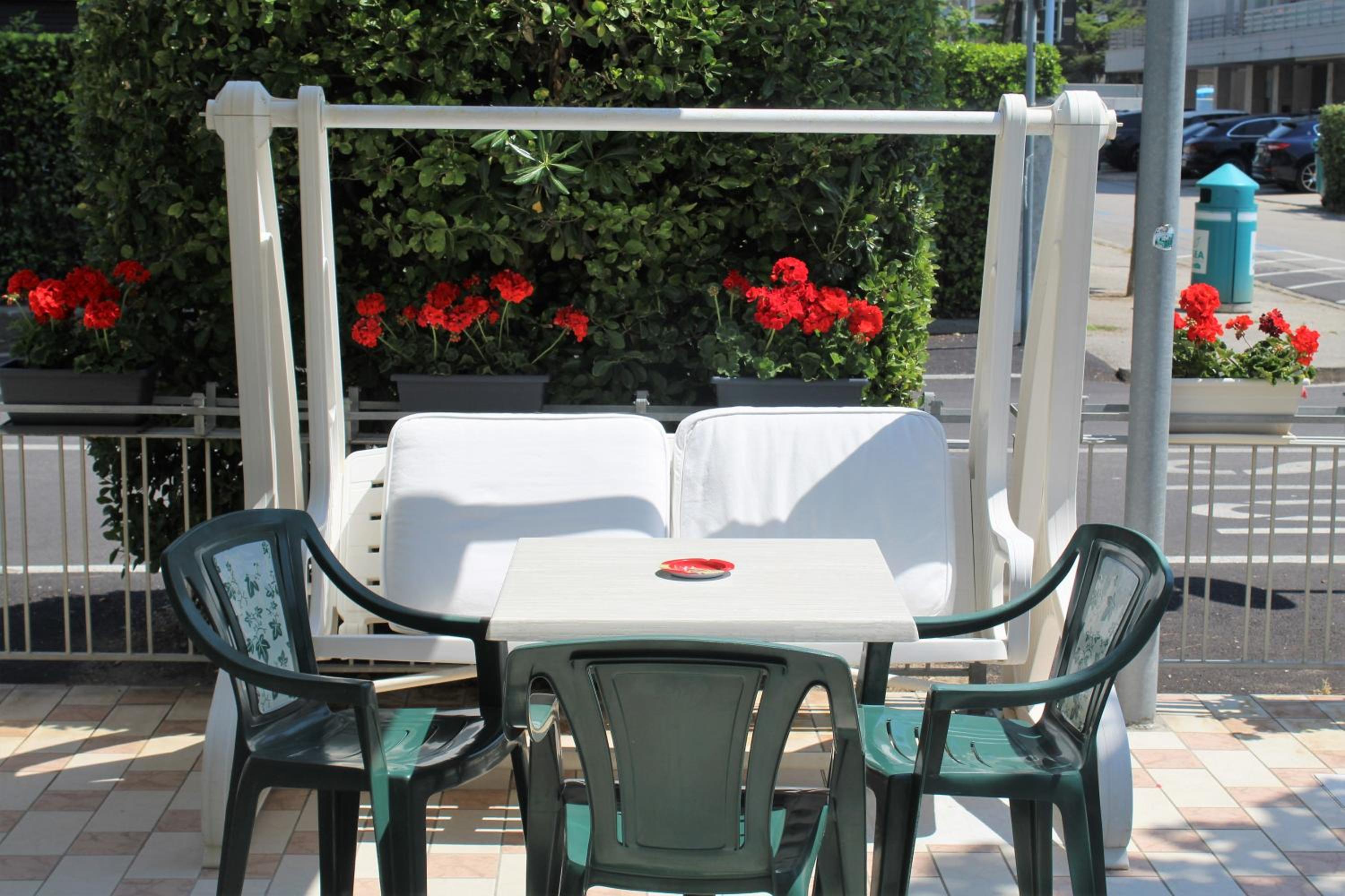 outdoor BBQ area