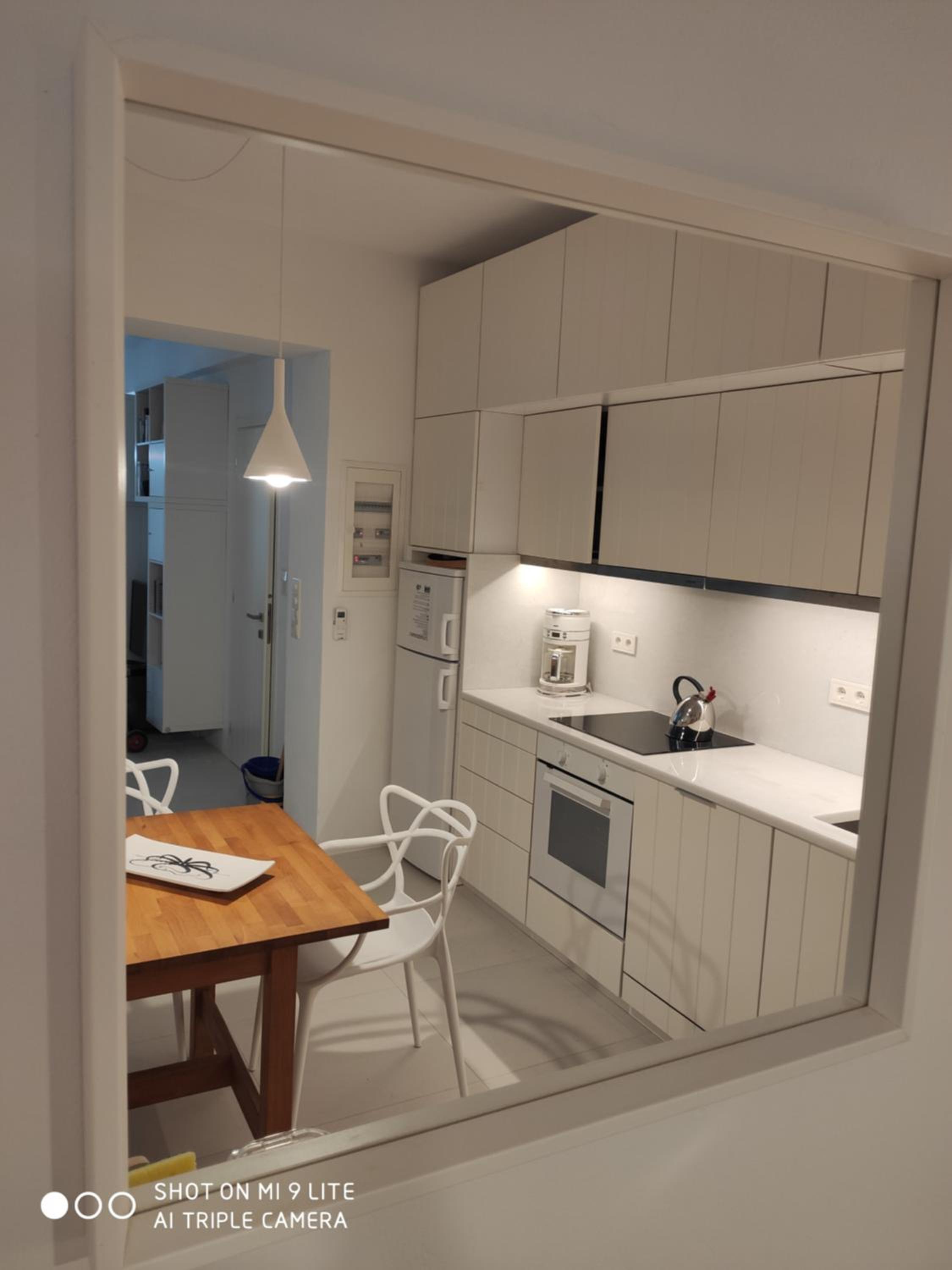 White cycladic town house with sea vew
