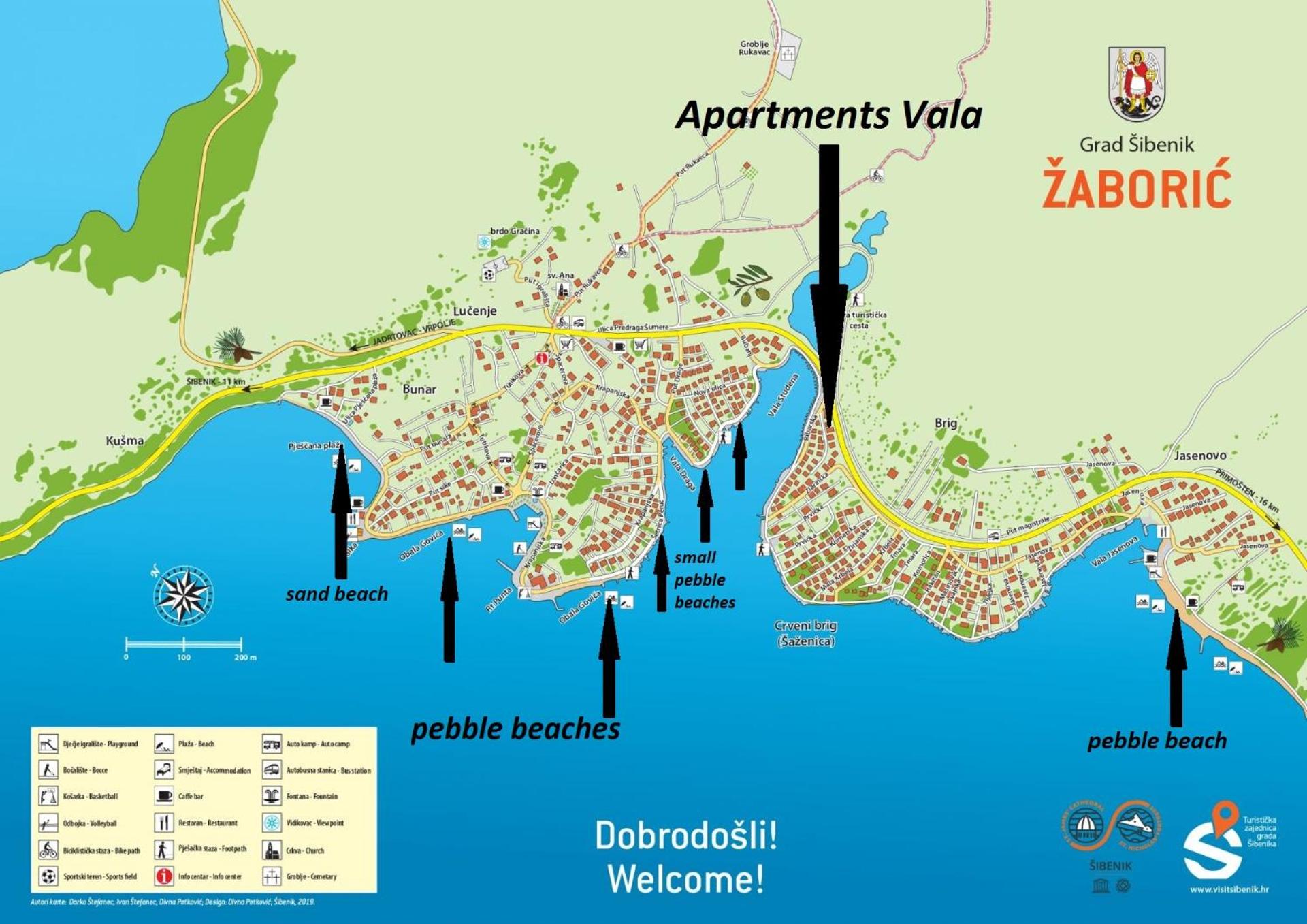 Apartments Vala Žaborić - with boat mooring