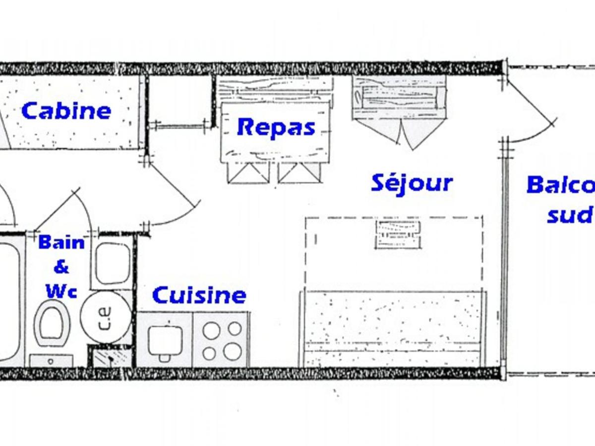 Studio Hauteluce, 1 pièce, 4 personnes - FR-1-293-7 view 3