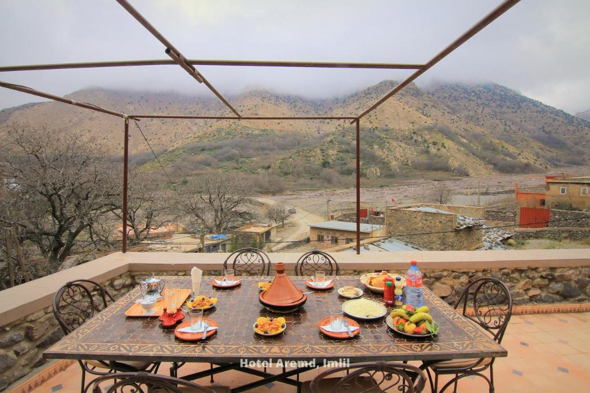 outdoor BBQ area