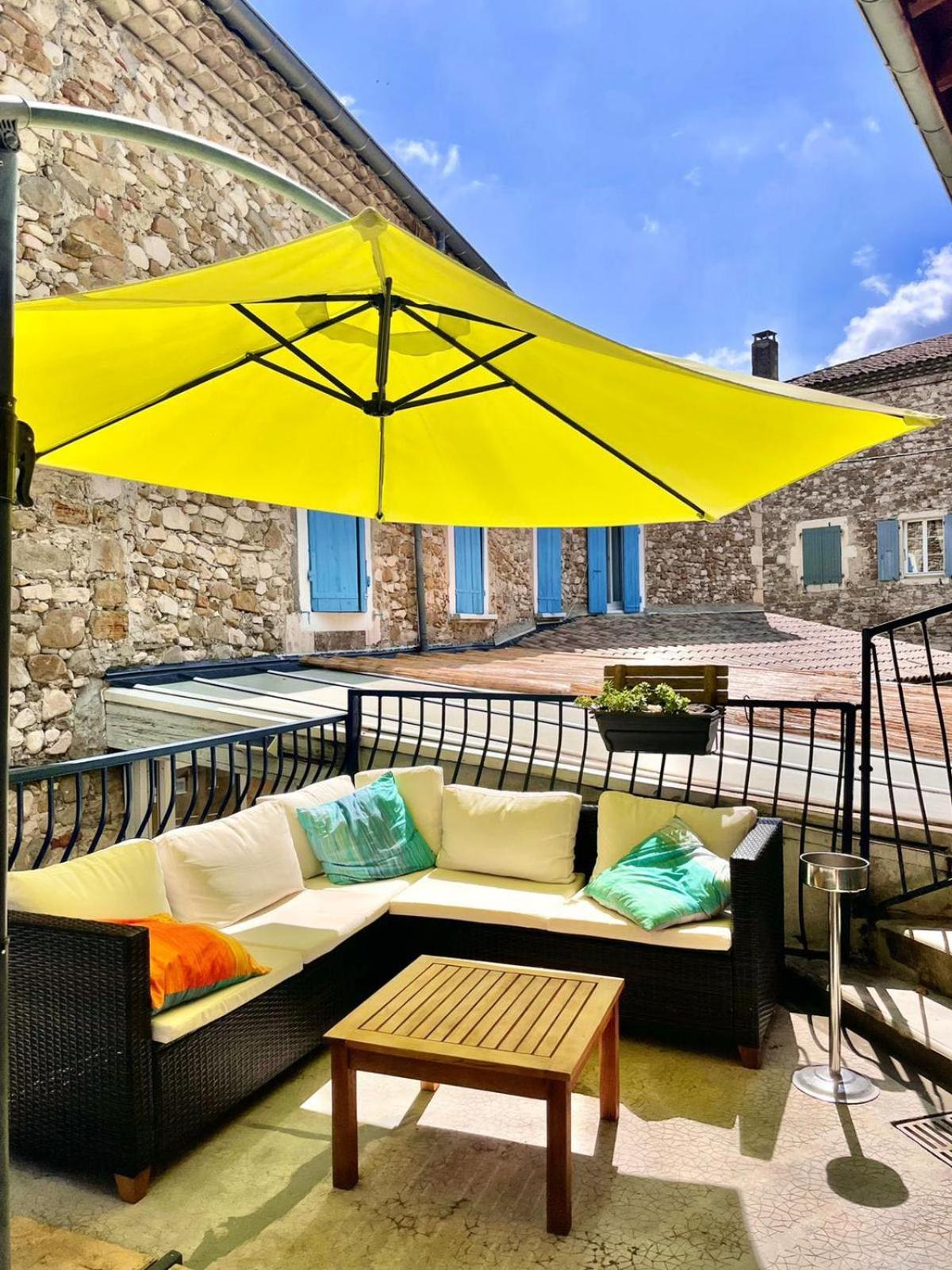 outdoor BBQ area