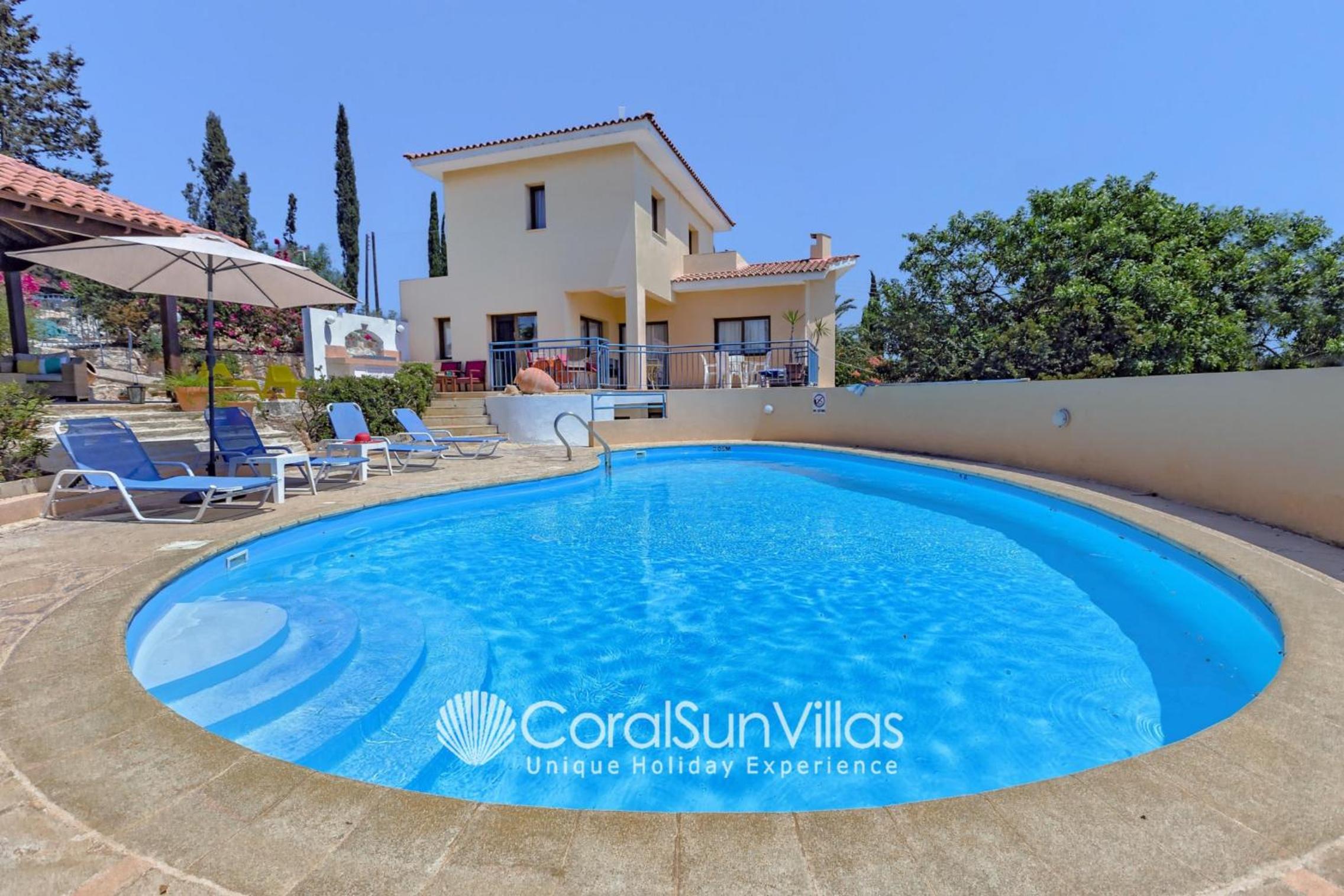 Large Pool Garden, Billiard, Peaceful Area, Near to the Sea, Coral Bay Paphos view 3