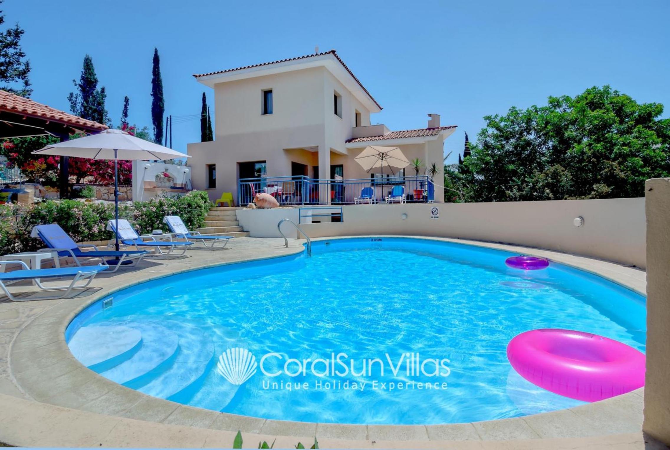 Large Pool Garden, Billiard, Peaceful Area, Near to the Sea, Coral Bay Paphos view 2