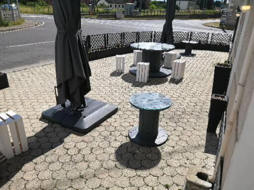outdoor BBQ area