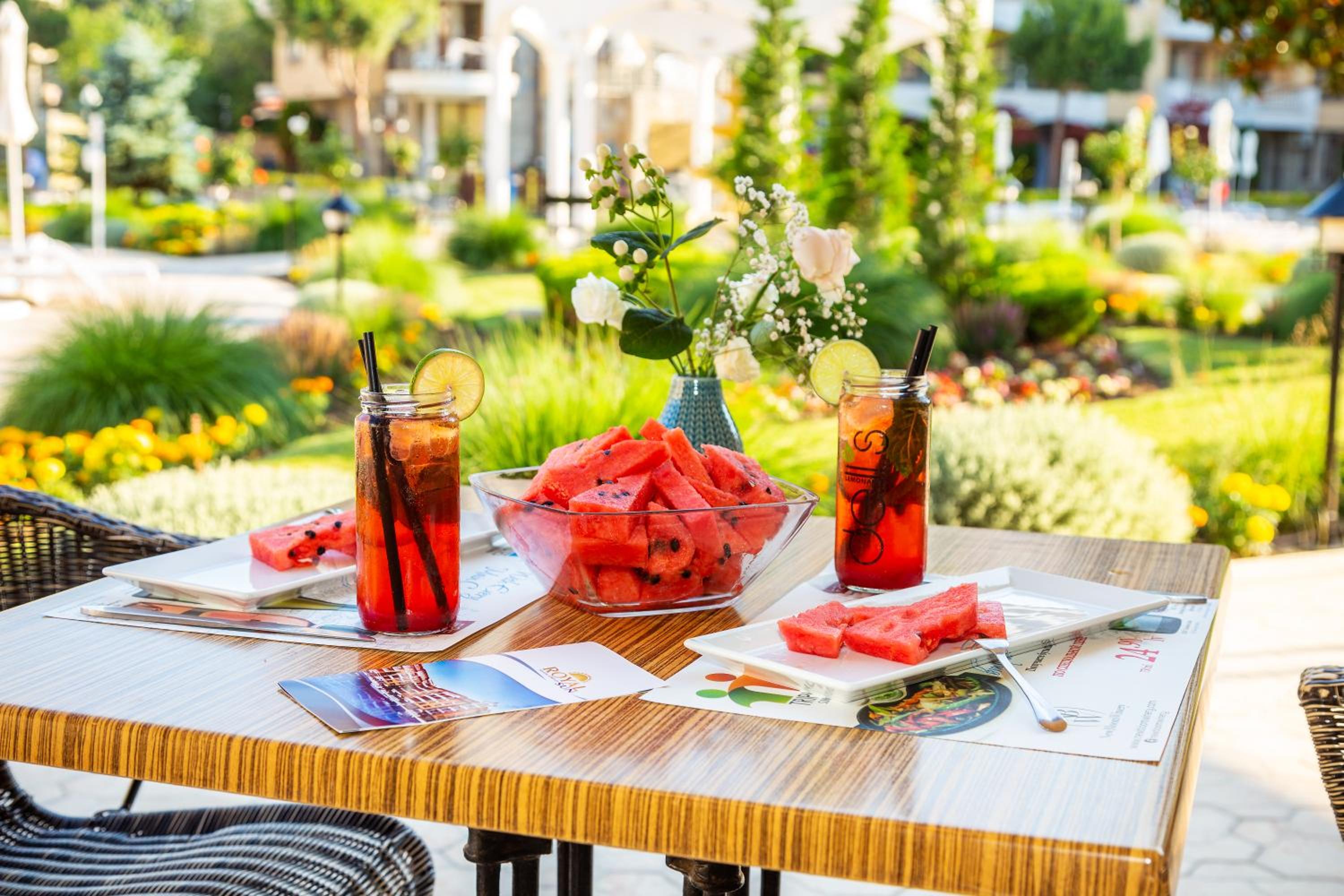 outdoor BBQ area