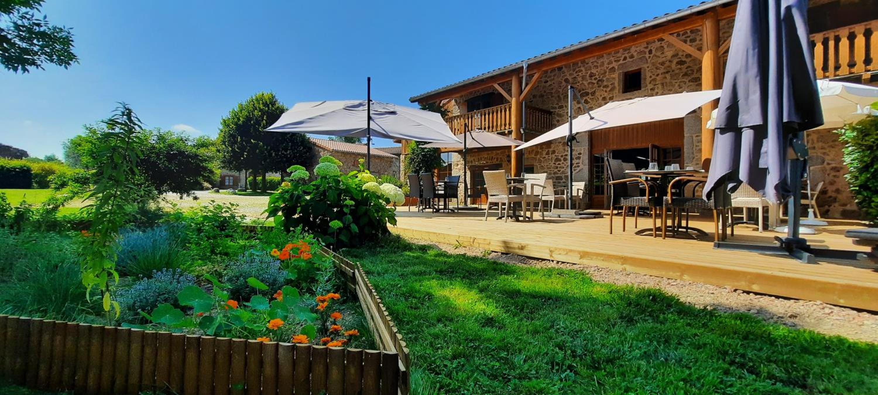 outdoor BBQ area