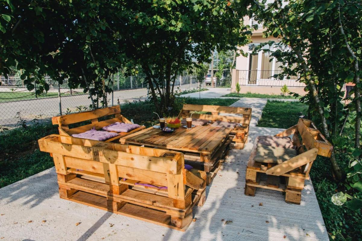 outdoor BBQ area