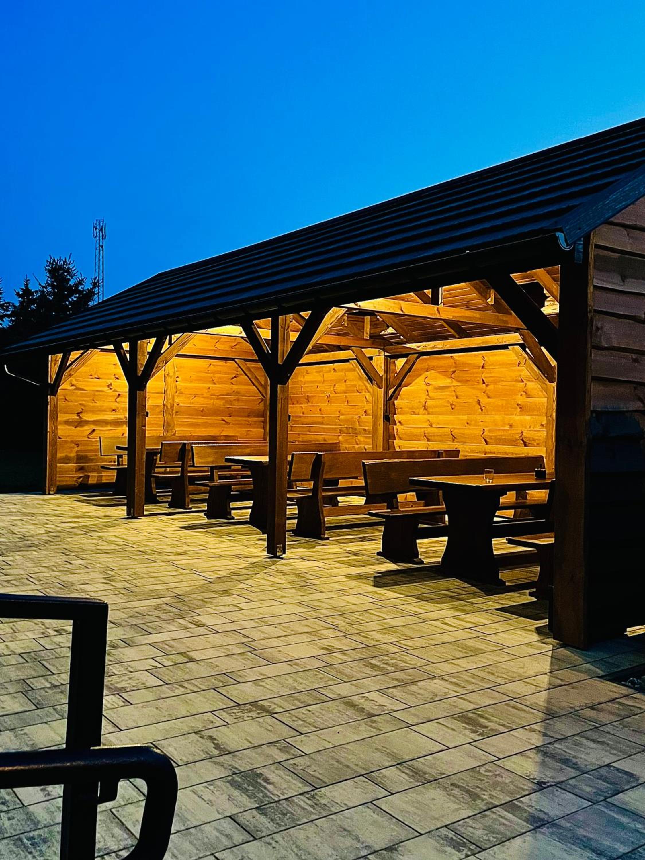 outdoor BBQ area