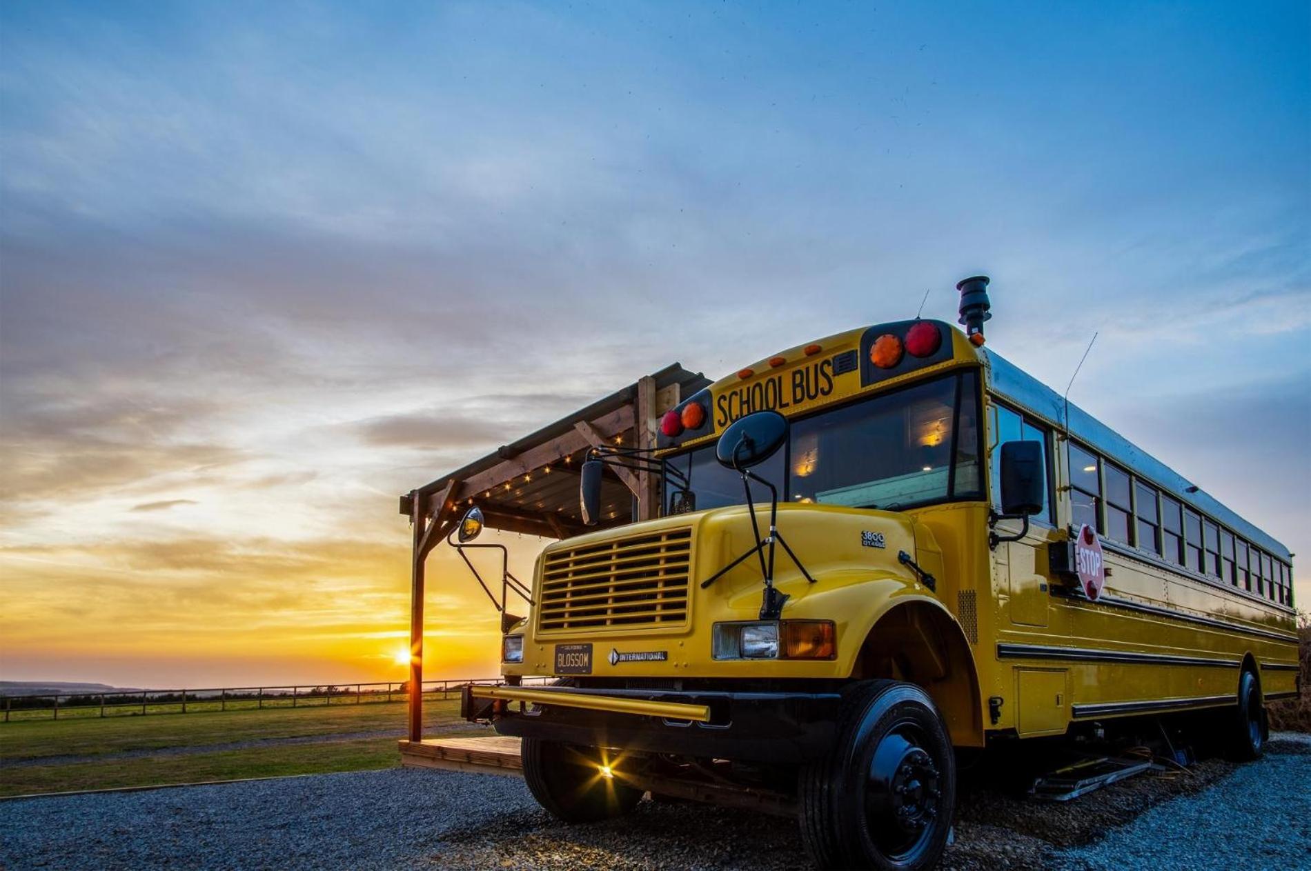 American School Bus - 1 Bedroom - Blossom Farm - Tiers Cross view 5