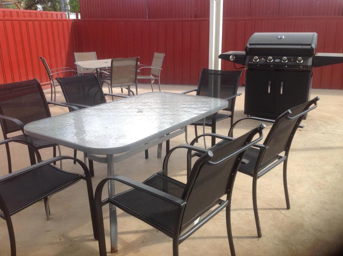 outdoor BBQ area