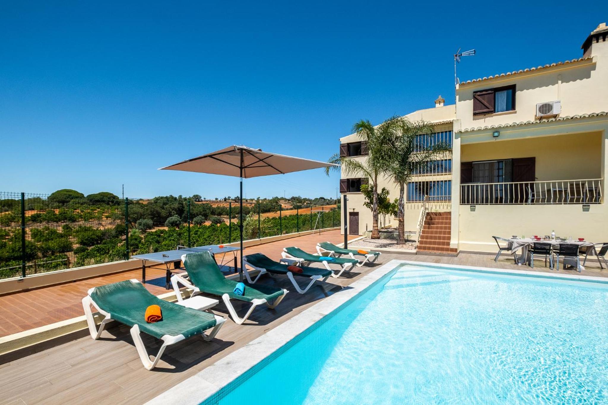 Five Bedrooms Villa, heated pool, Hot Tub and Free WIFI, lots of space view 2