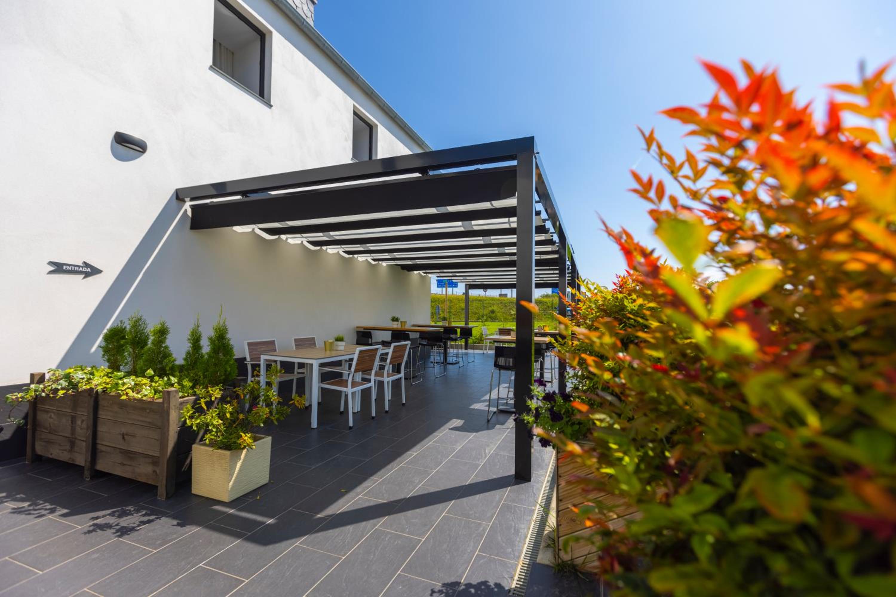 outdoor BBQ area