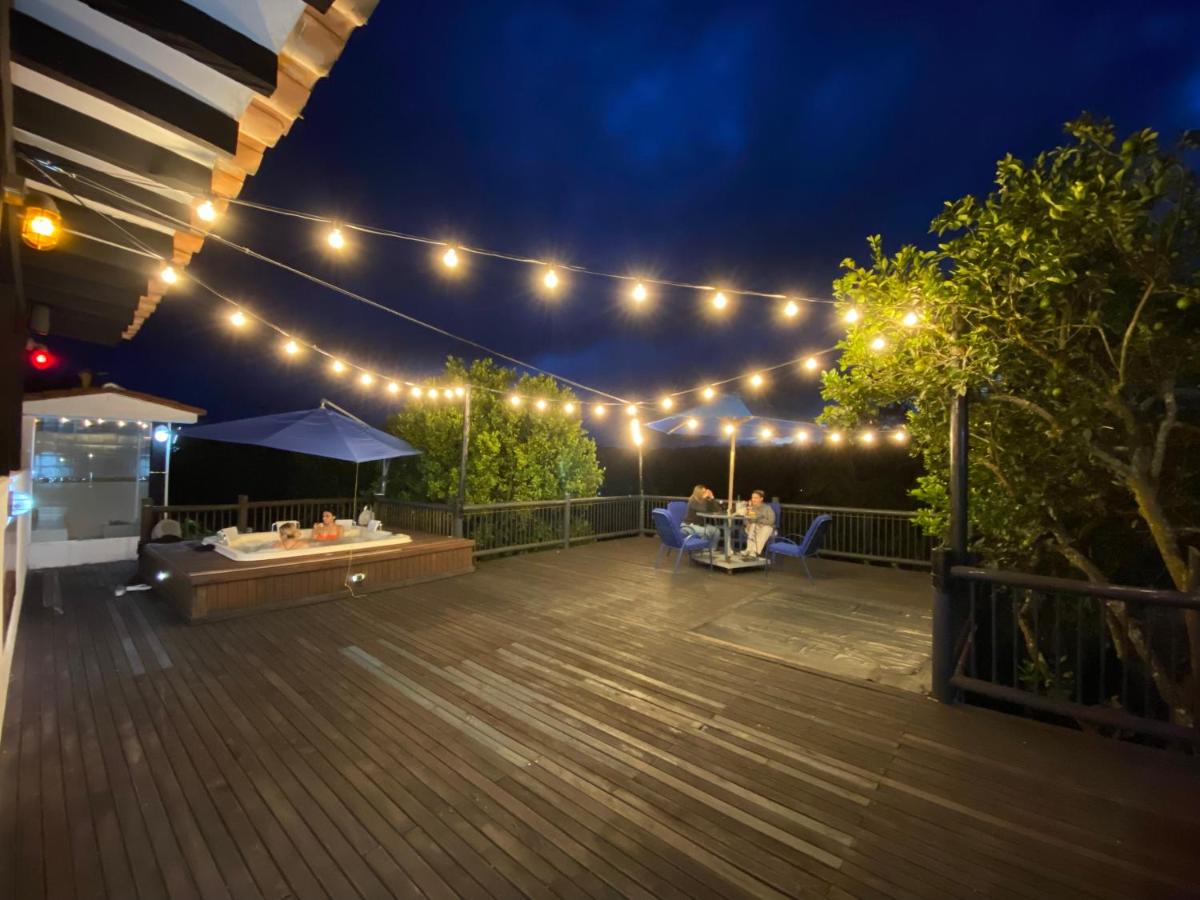 outdoor BBQ area