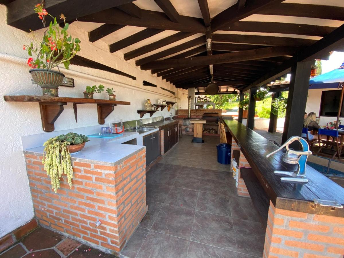 outdoor BBQ area